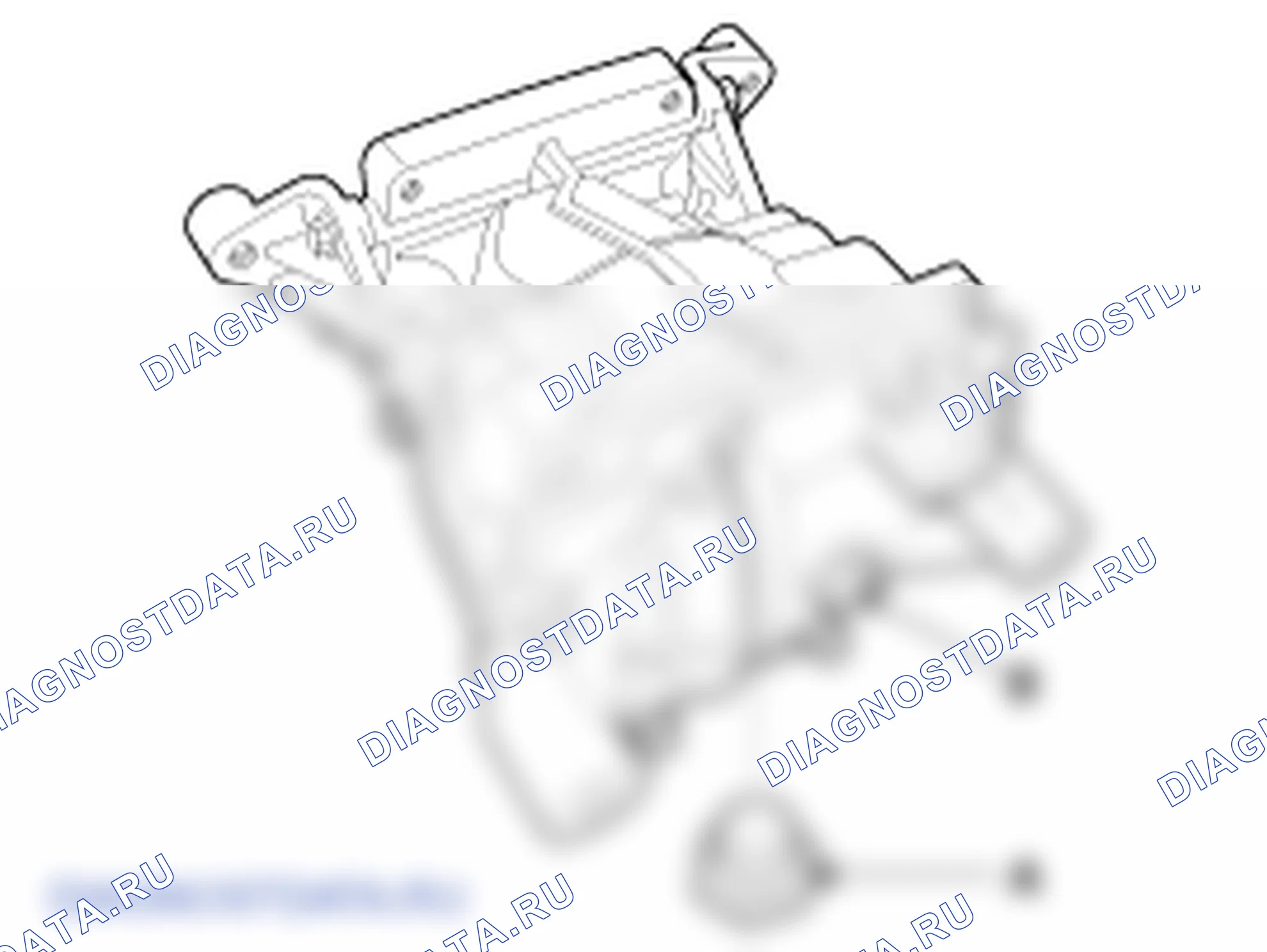 Разборка заднего держателя дифференциала. Hyundai ix35 EL