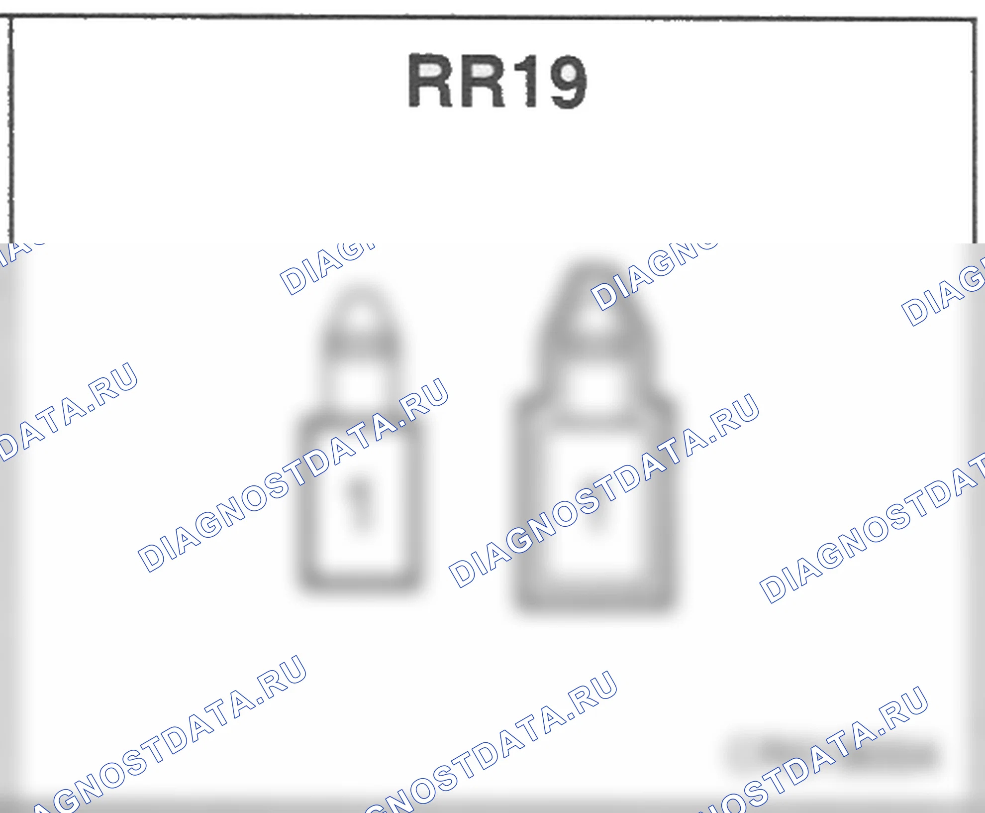 Распиновка разъёма RR19 — заднего жгута. Hyundai Atos MX