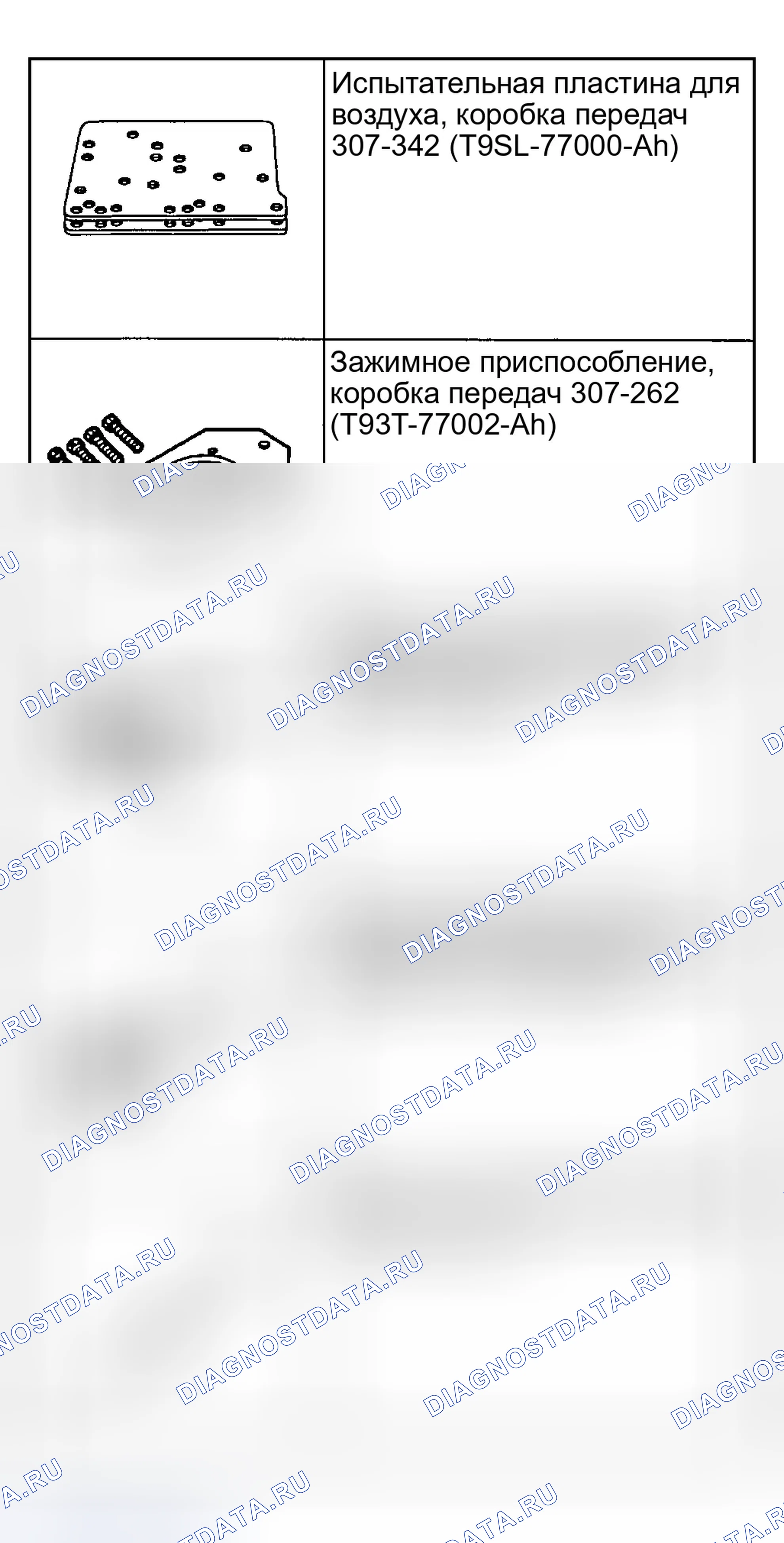 Рис. 357: Специальные инструменты. Ford Explorer Sport Trac I