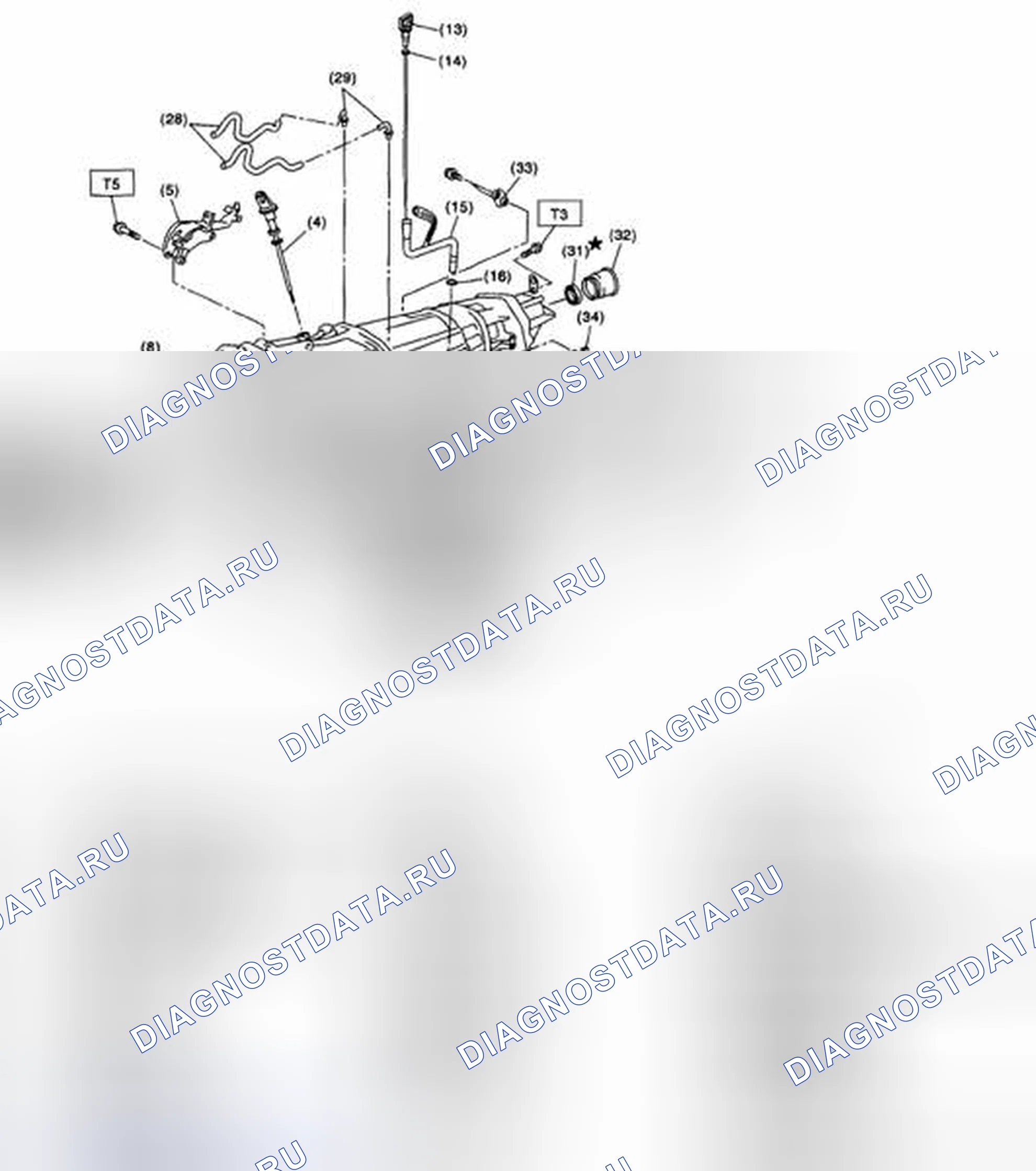 Рис. 634: Муфта гидротрансформатора и трансмиссия в сборе. Subaru Outback BP рестайлинг