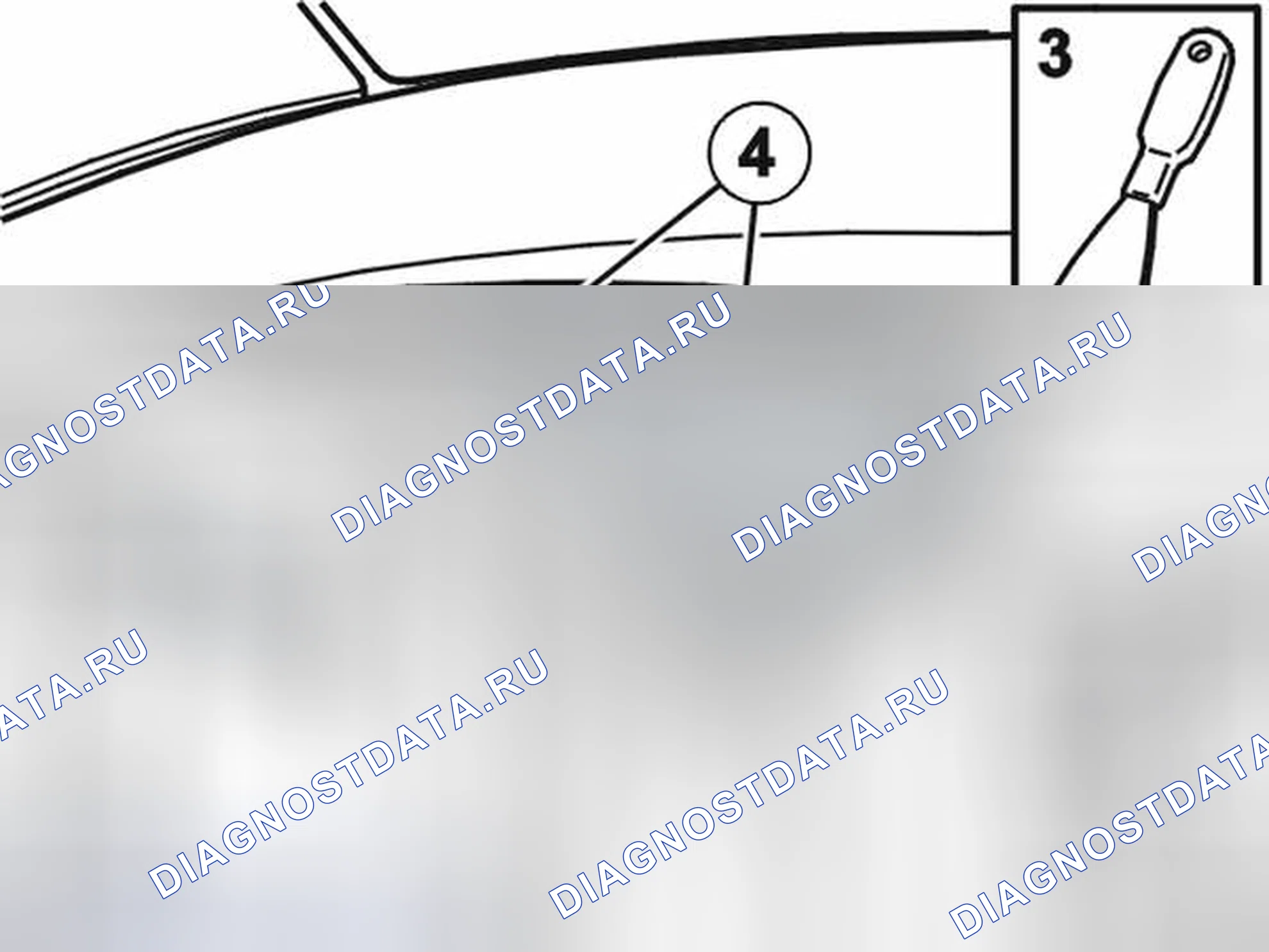 Рис. 74: УДАЛЕНИЕ ЗАДНЕГО БОКОВОГО ОКНА. Volvo S40 II