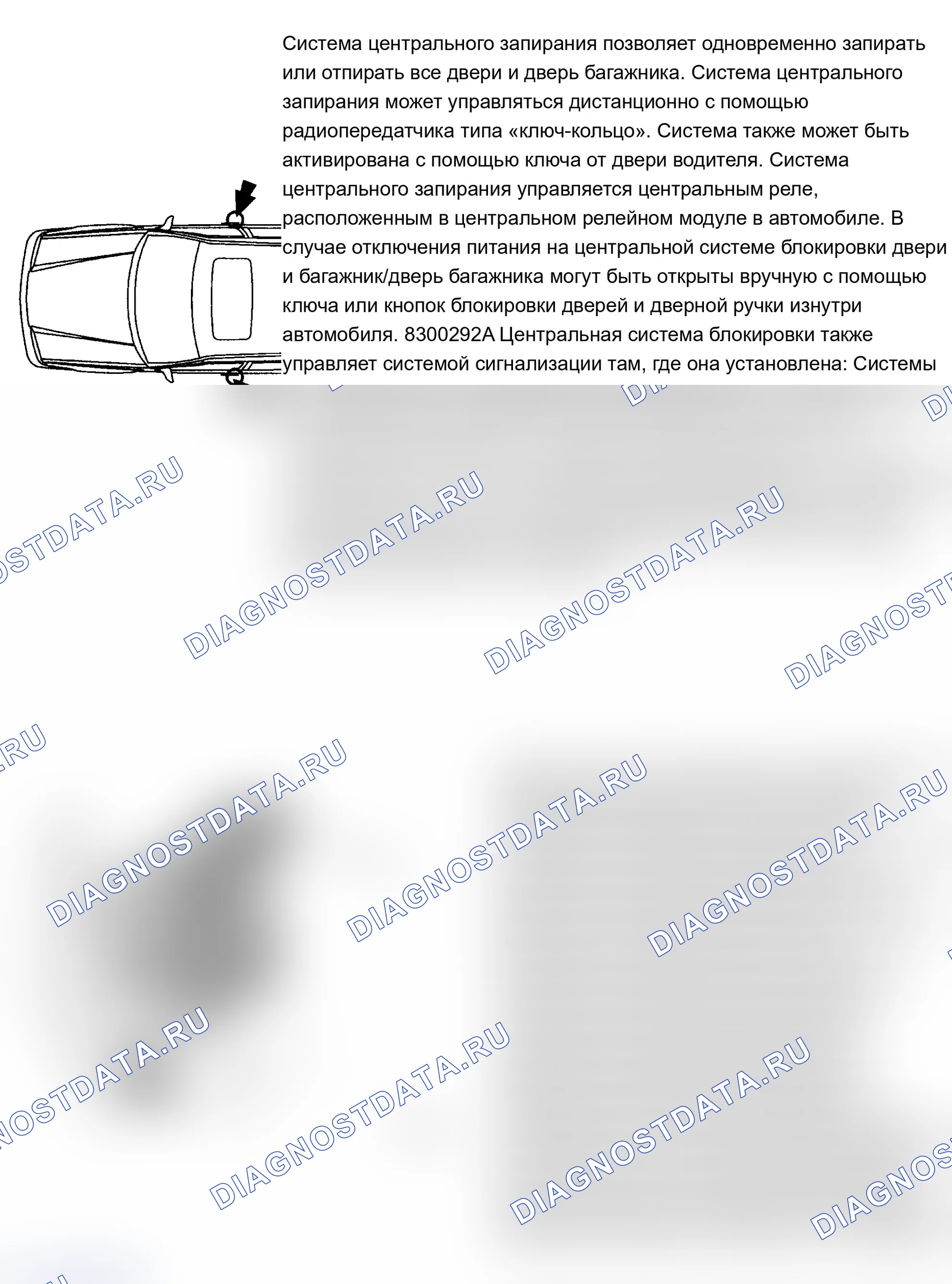 Рис. 94: ОПИСАНИЕ замков дверей и противоугонной системы. Volvo 960 I рестайлинг