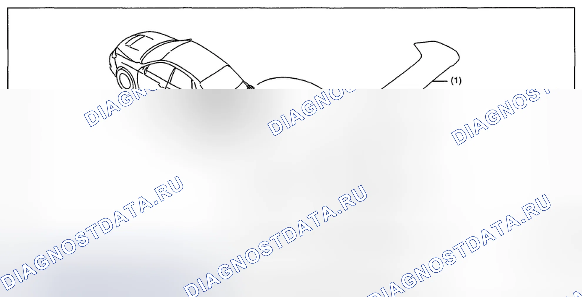 Рис. 168: ЗАДНИЙ СПОЙЛЕР. Subaru Impreza GH