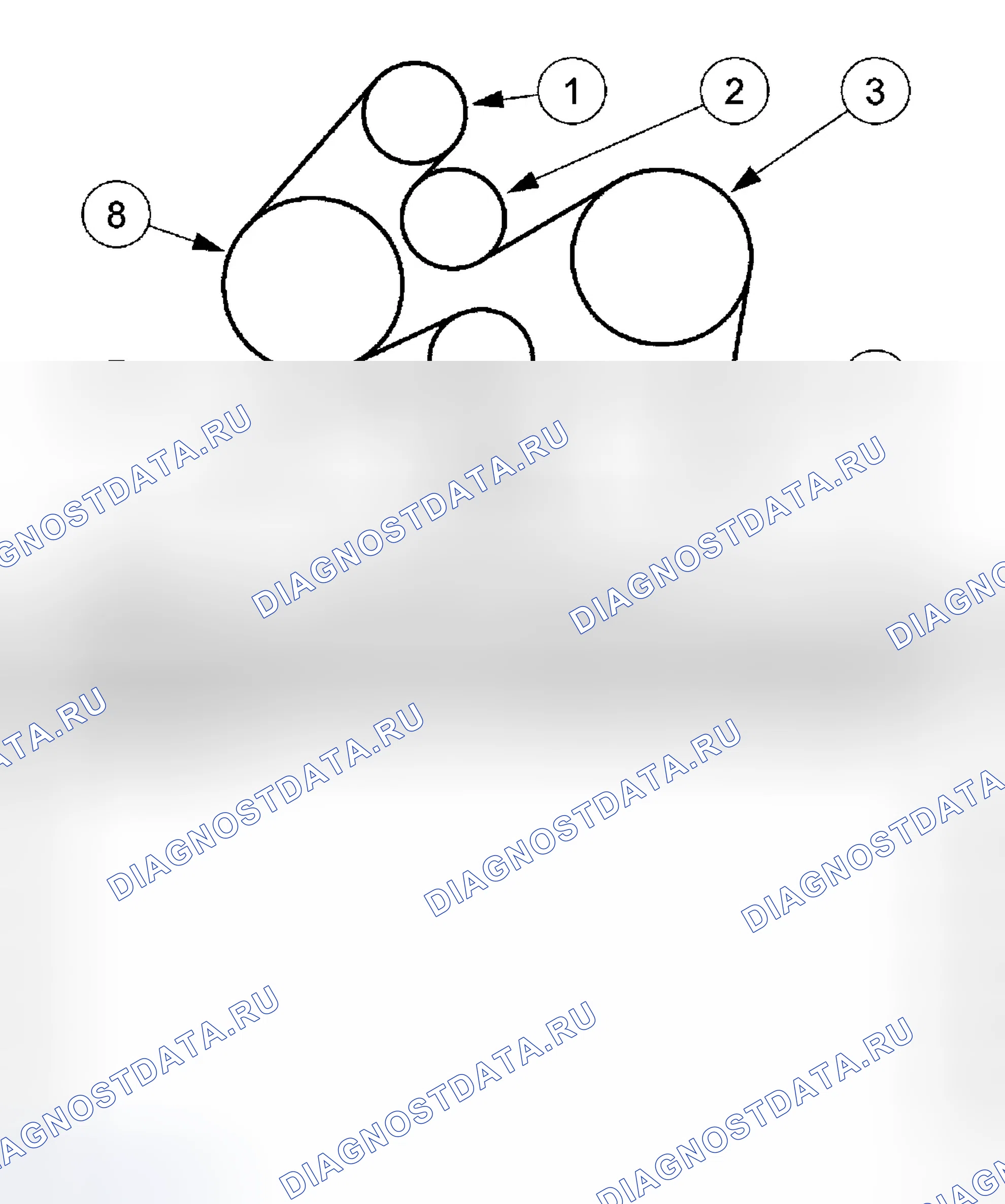 Рис. 1: Расположение компонентов 3.0L (2V). Ford Taurus IV рестайлинг