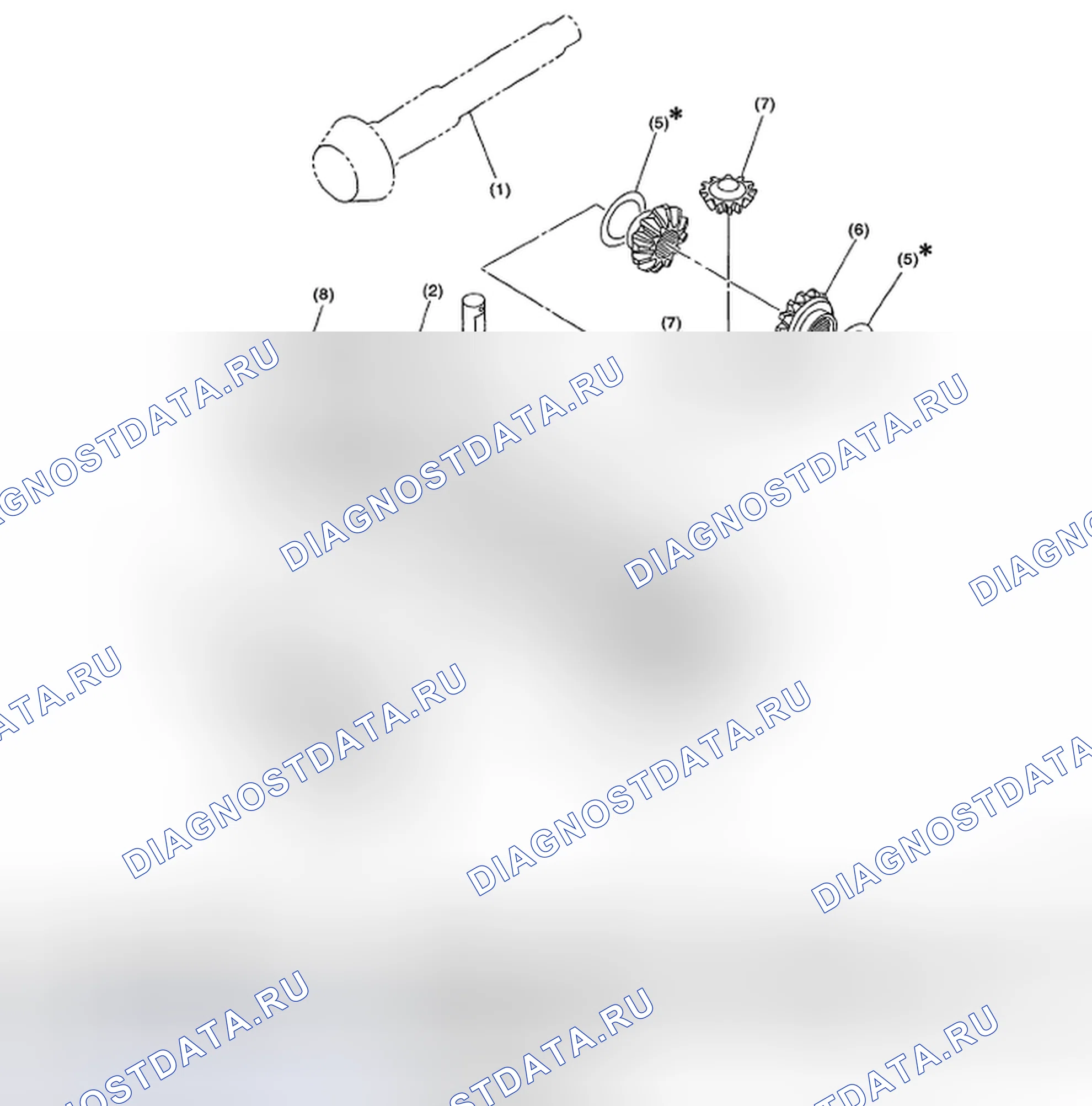 Рис. 216: ПЕРЕДНИЙ ДИФФЕРЕНЦИАЛ. Subaru Impreza WRX GH