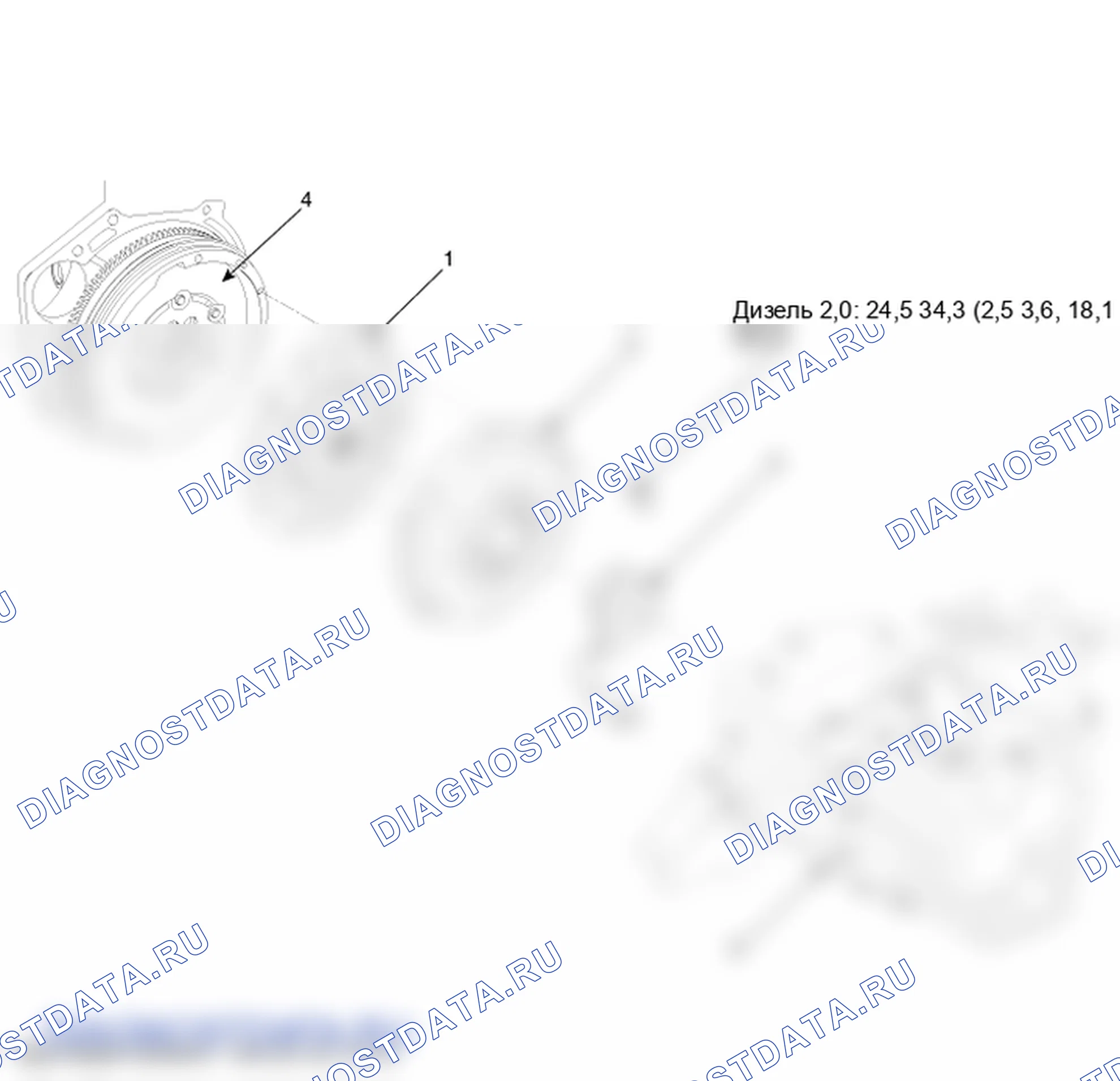 Детали кожуха и диска сцепления. Hyundai ix35 EL