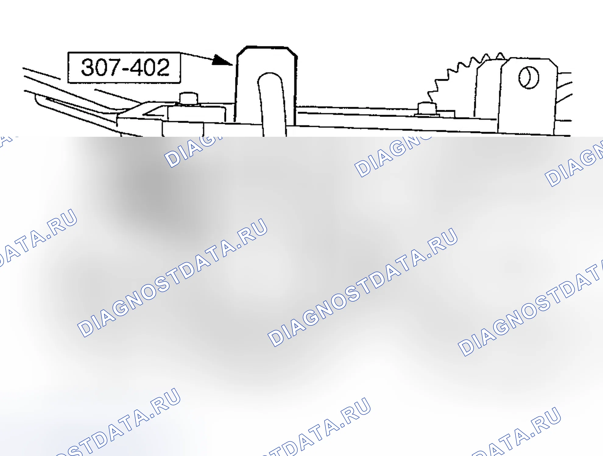 Рис. 512: Позиция 48: Стопорное кольцо сервопривода в сборе Примечание. Ford Explorer III