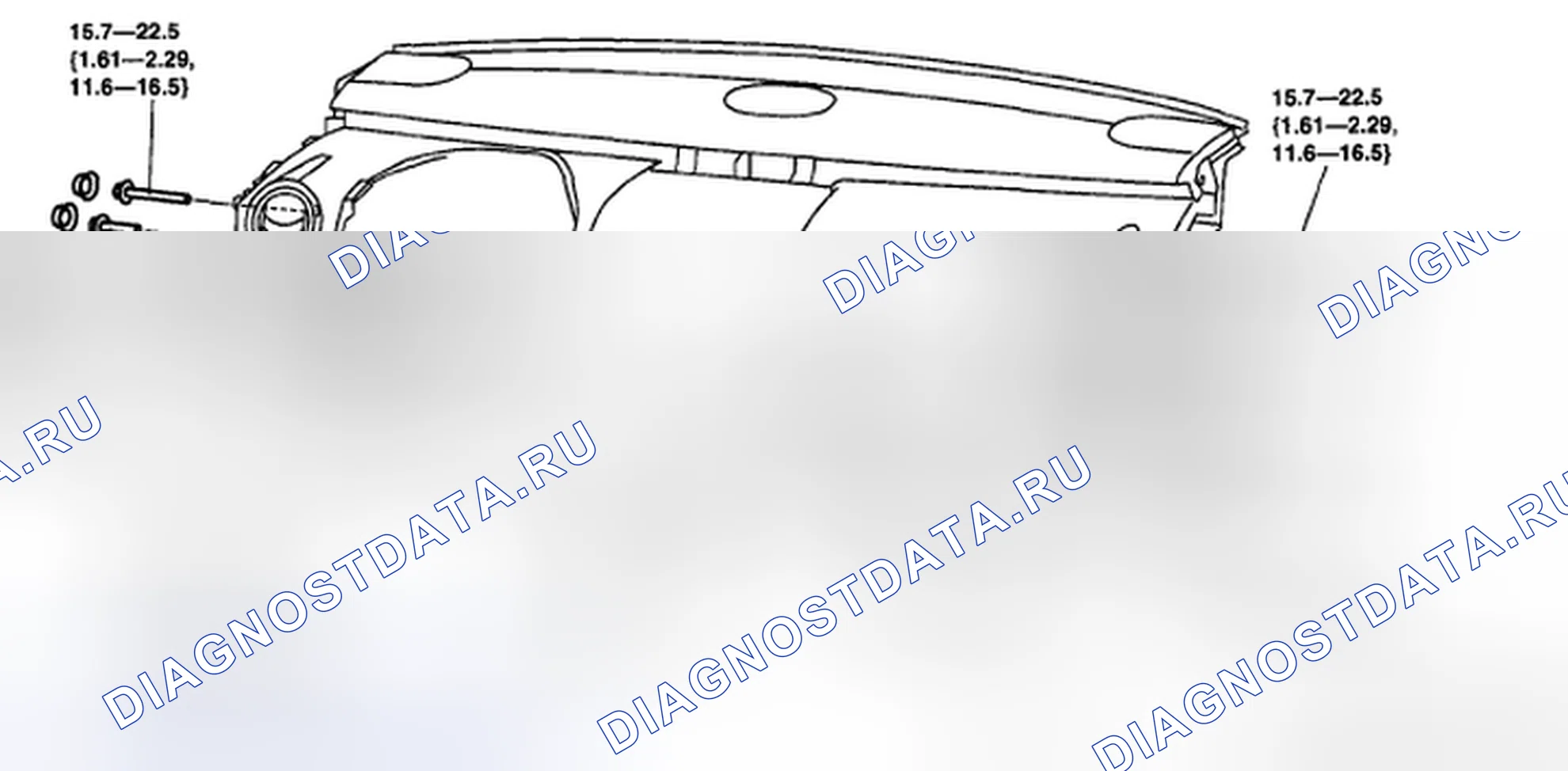 Рис. 18: Примечание по снятию педали тормоза. Mazda CX-7 I