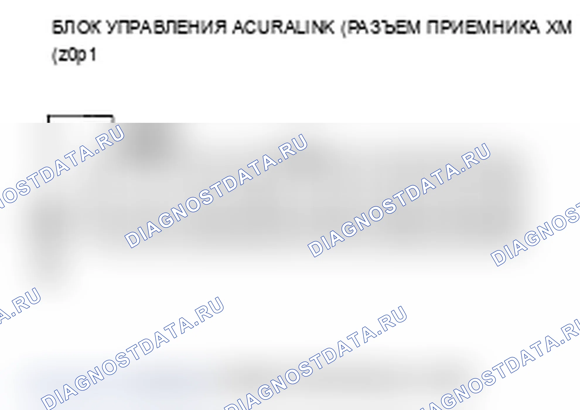 Рис. 74: Радиодисплей XM пуст и информация о станции не отображается (с помощью AcuraLink). Acura RL II