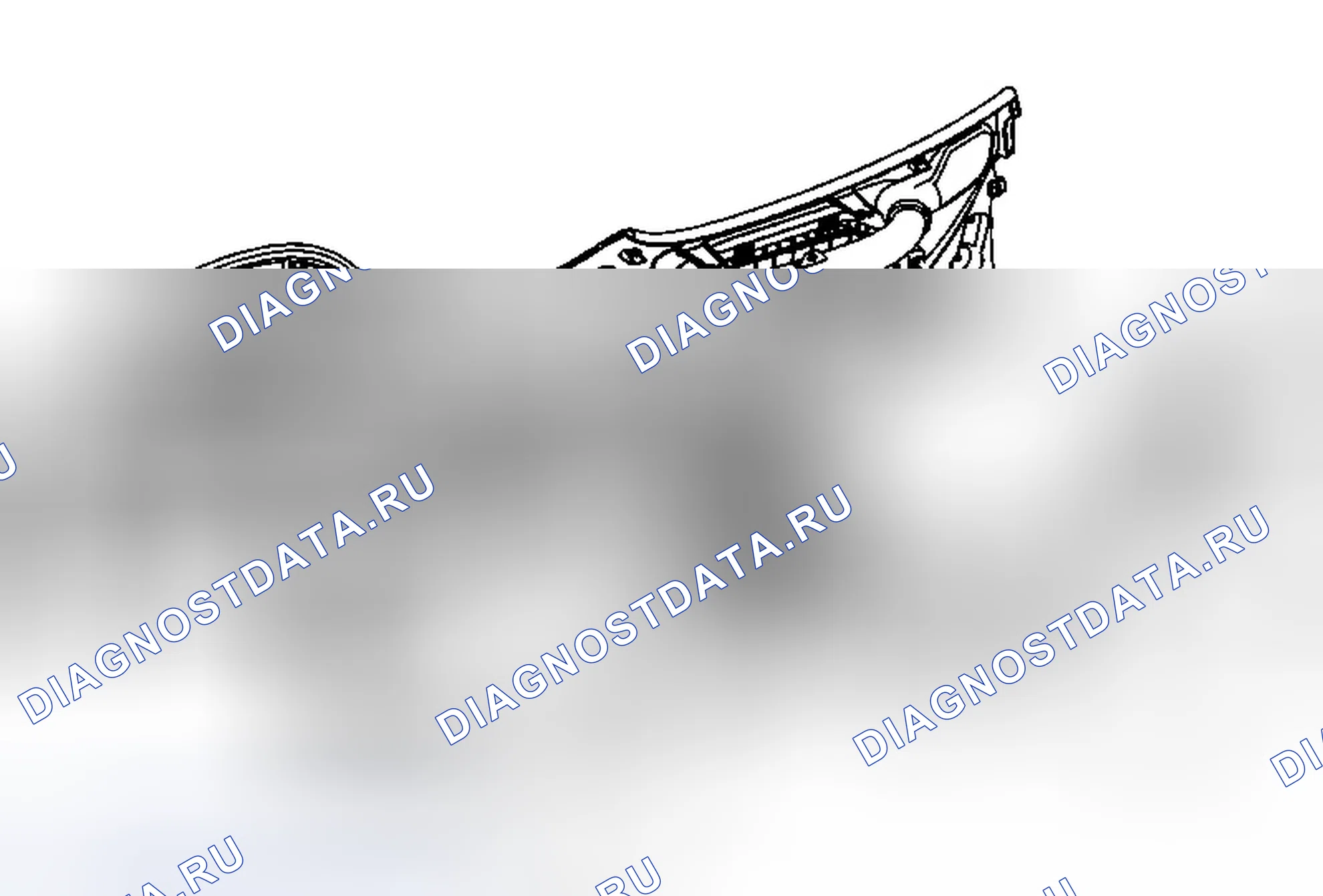 Рис. 38: Замена воздуховода в центре приборной панели. Chevrolet Malibu VIII рестайлинг