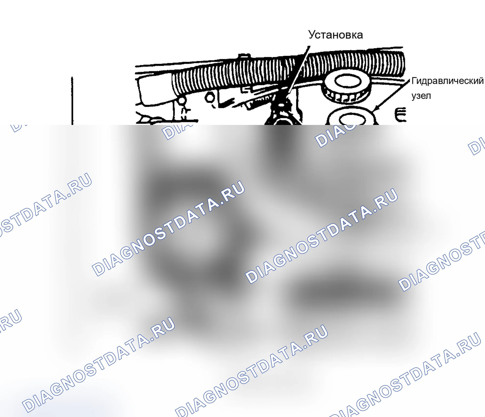 Рис. 14: Установка датчика давления тормозной жидкости и адаптеров. Dodge Grand Caravan II