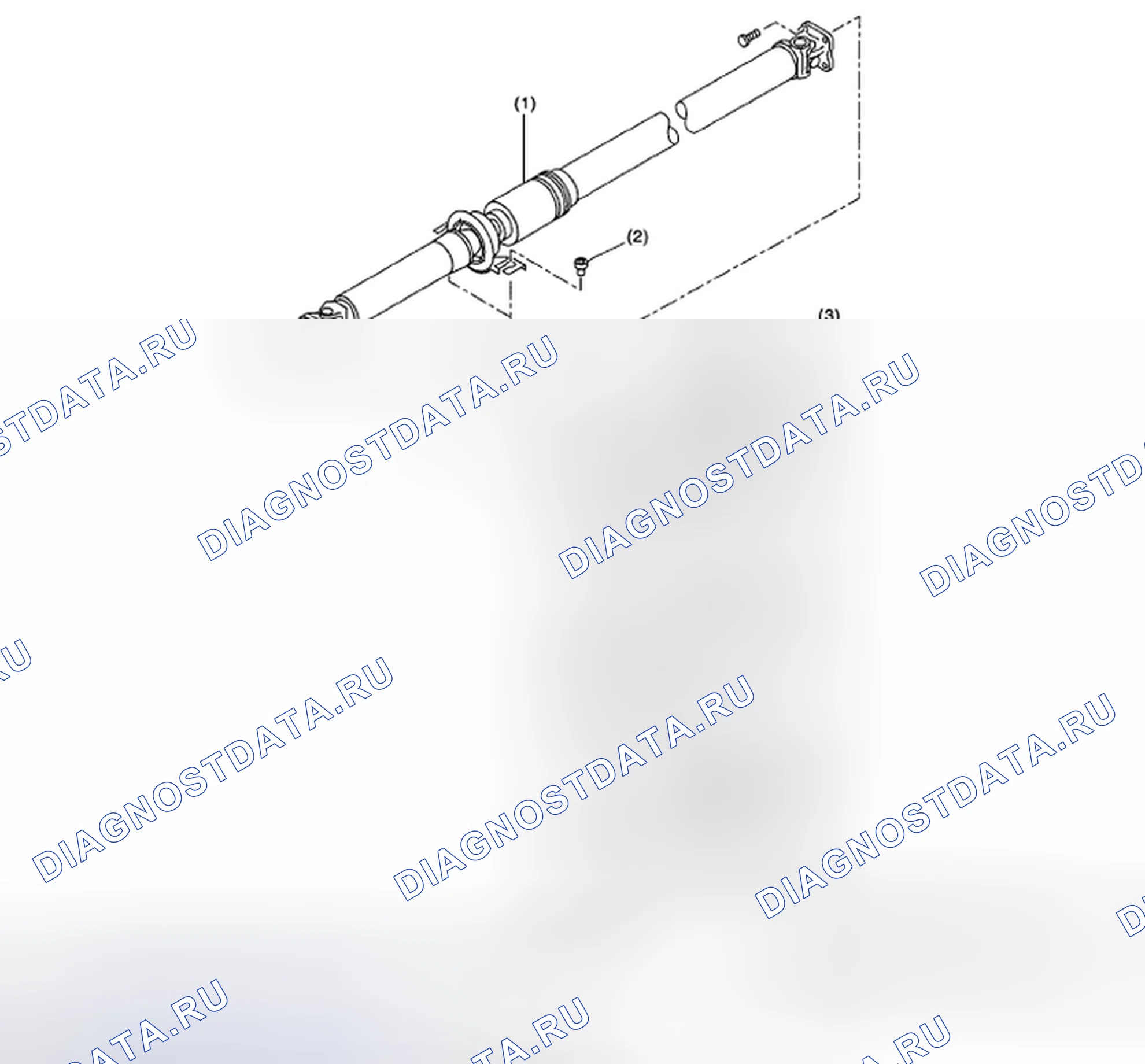 Рис. 27: карданный вал. Subaru Legacy BL/BP рестайлинг