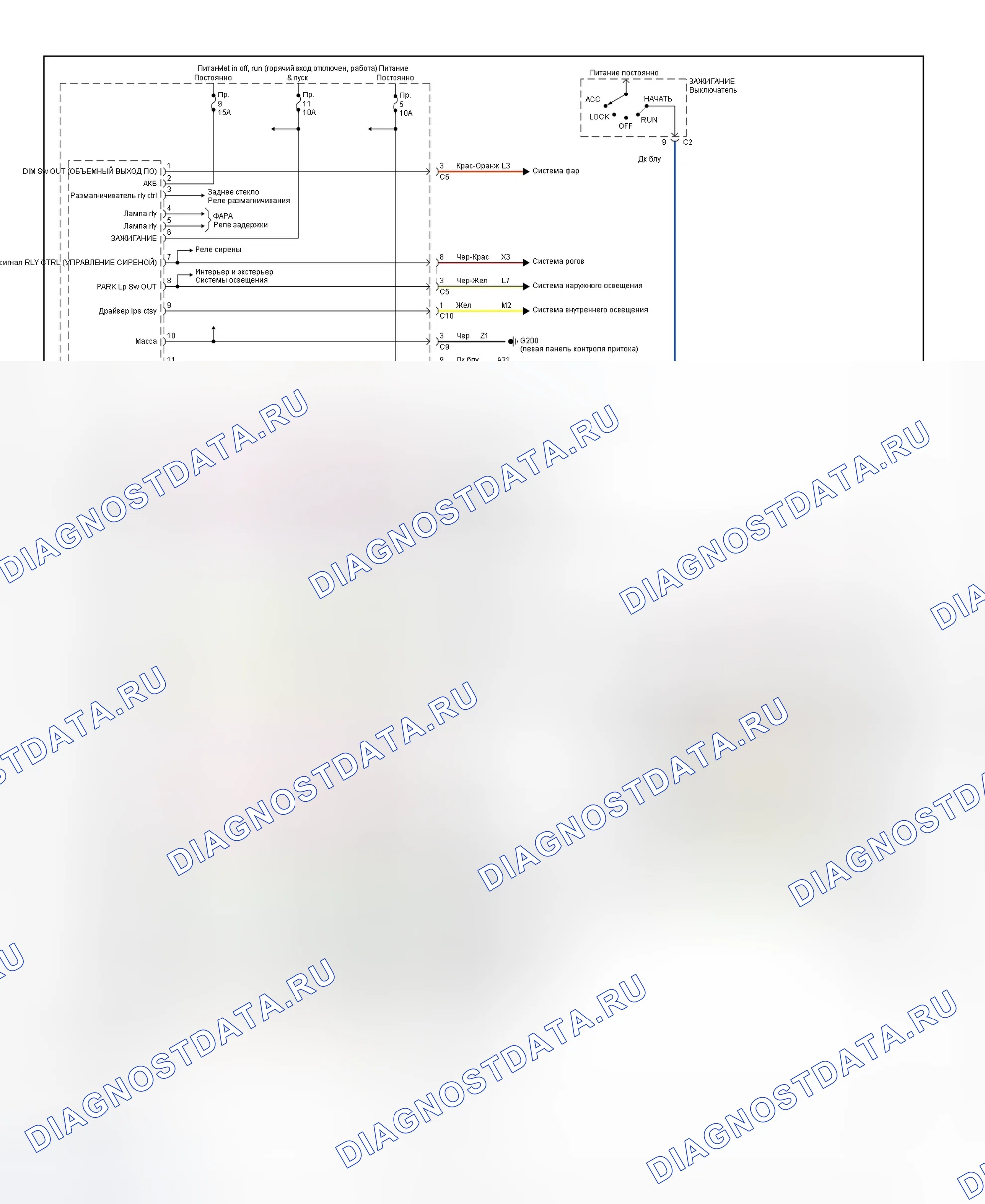 Рис. 74: электросхема BCM (Breeze, Cirrus и Stratus). Dodge Ram Wagon B1500 