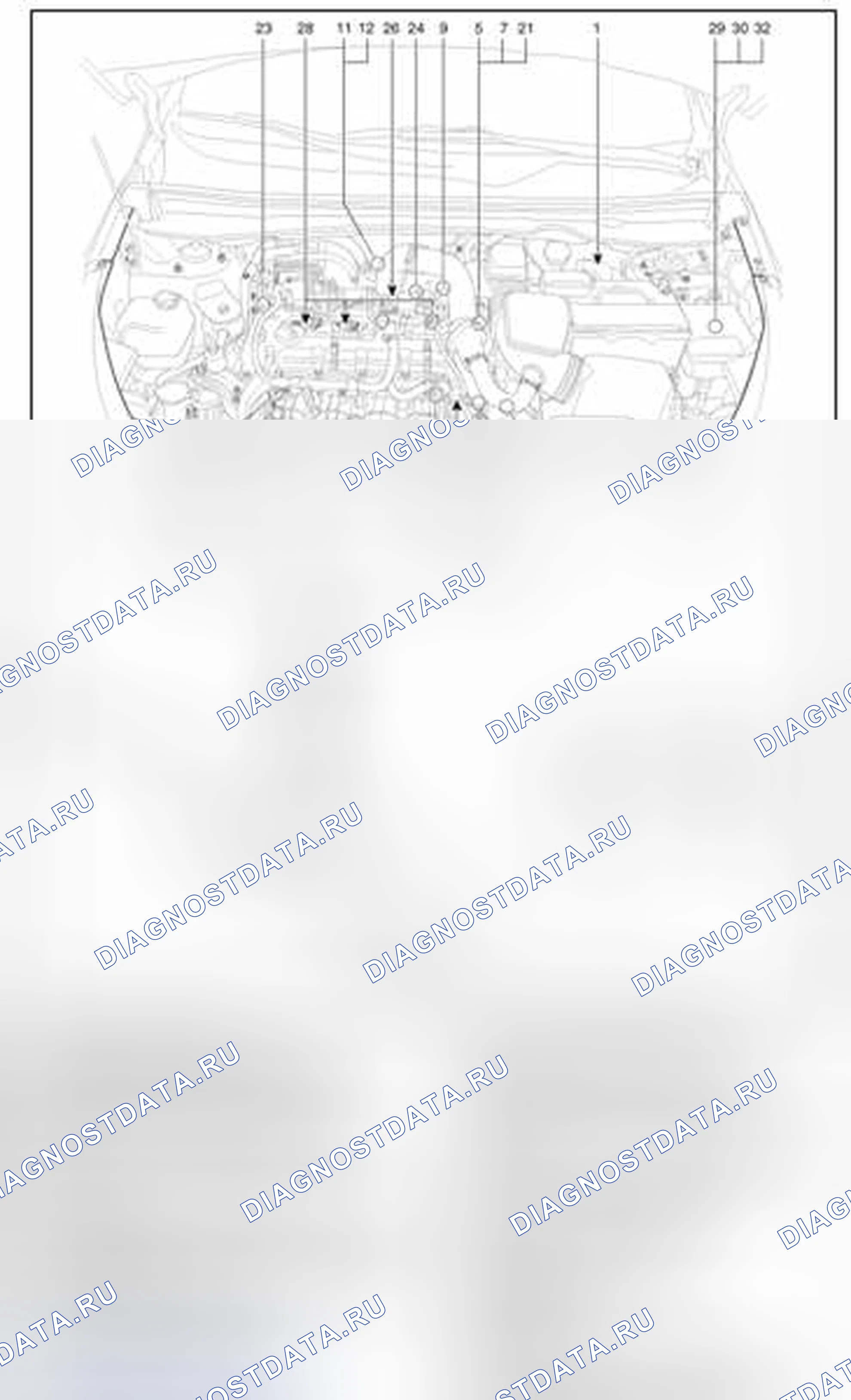 Рис. 234: Расположение компонентов. Haval Beast (Shenshou) I