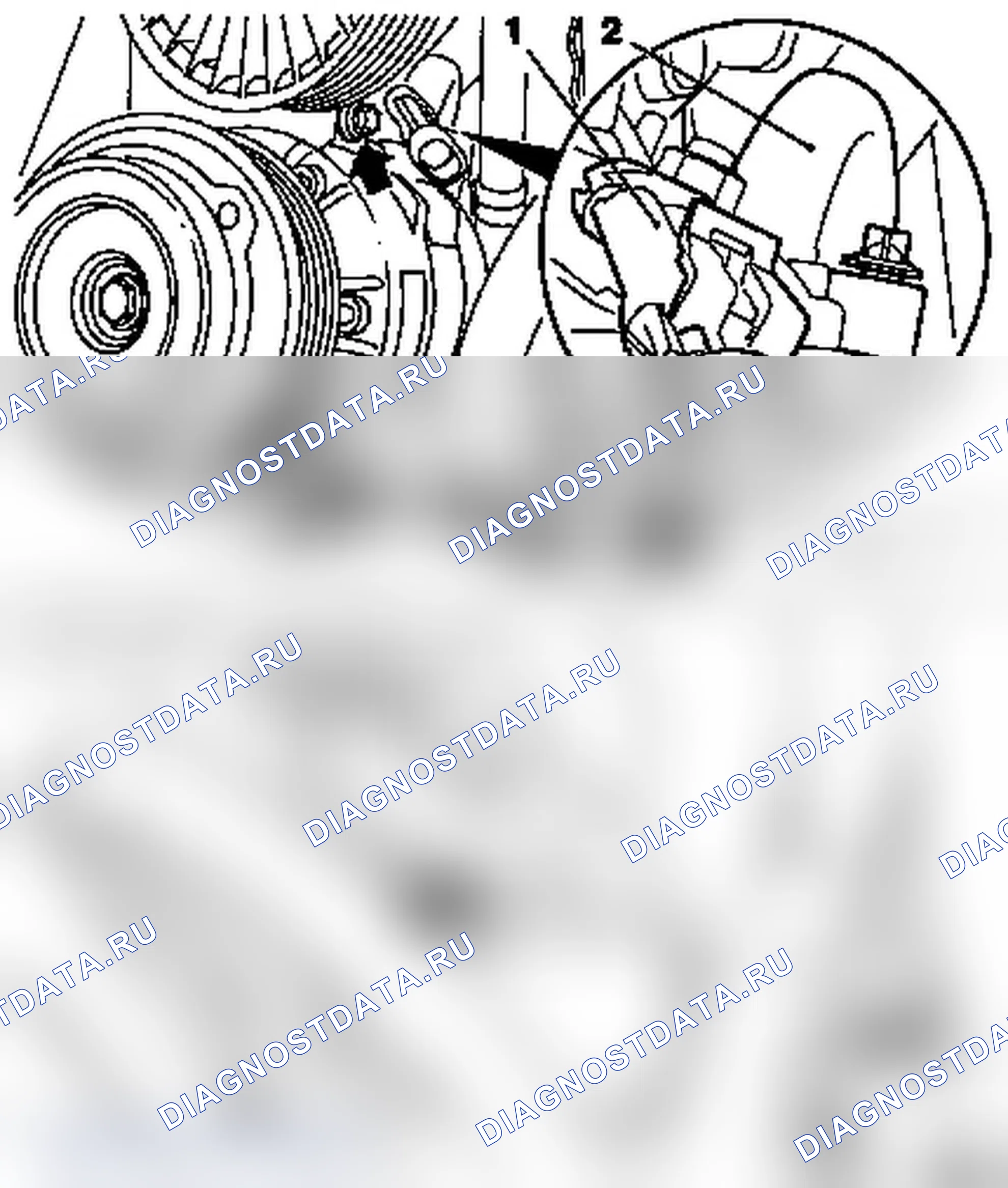 Демонтаж и установка компрессора - Y 20 DTH, Y 22 DTR, Z 16 XE, Z 18 XE. Opel Zafira A рестайлинг