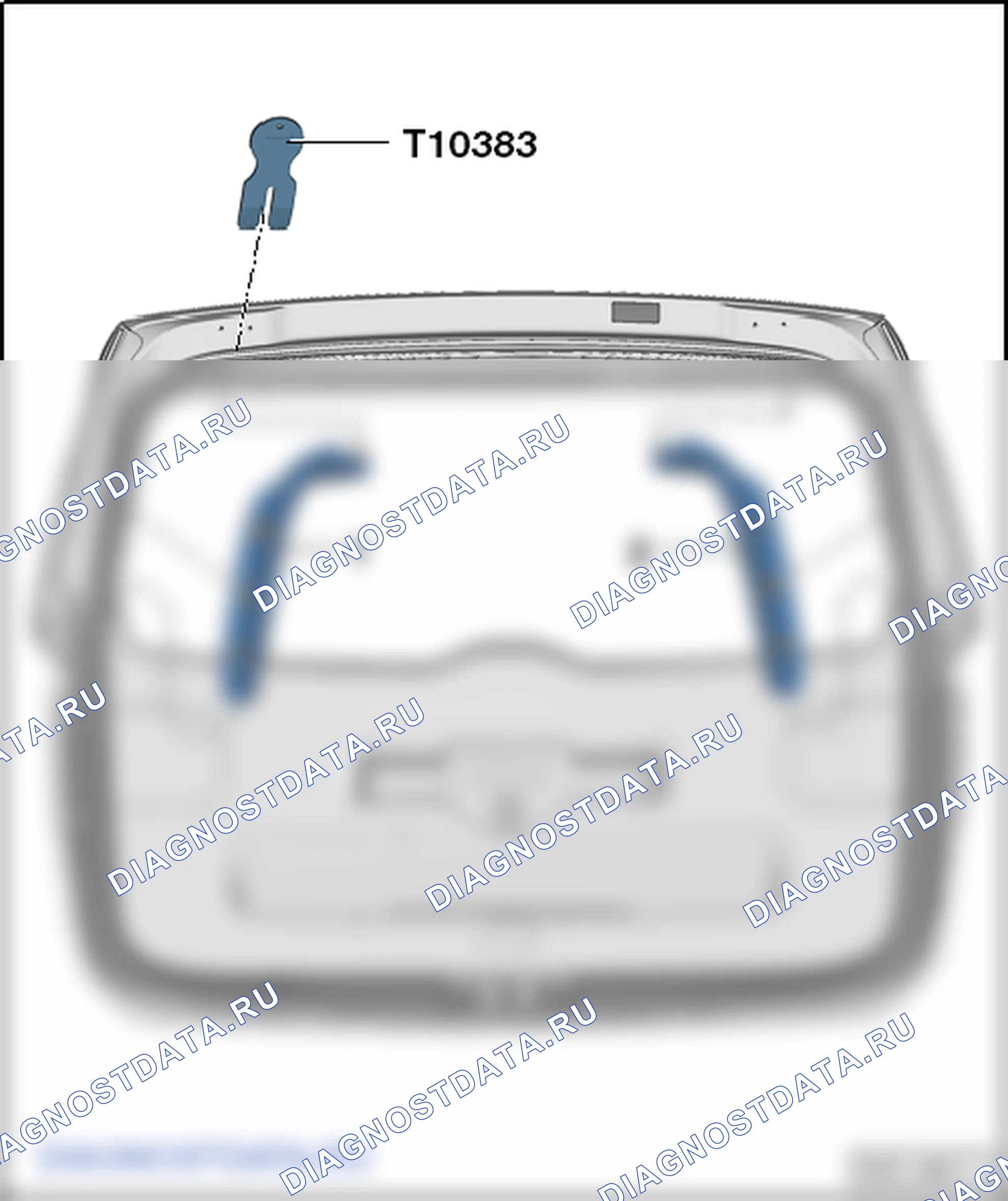 Облицовка двери багажного отсека. SEAT Alhambra Ii