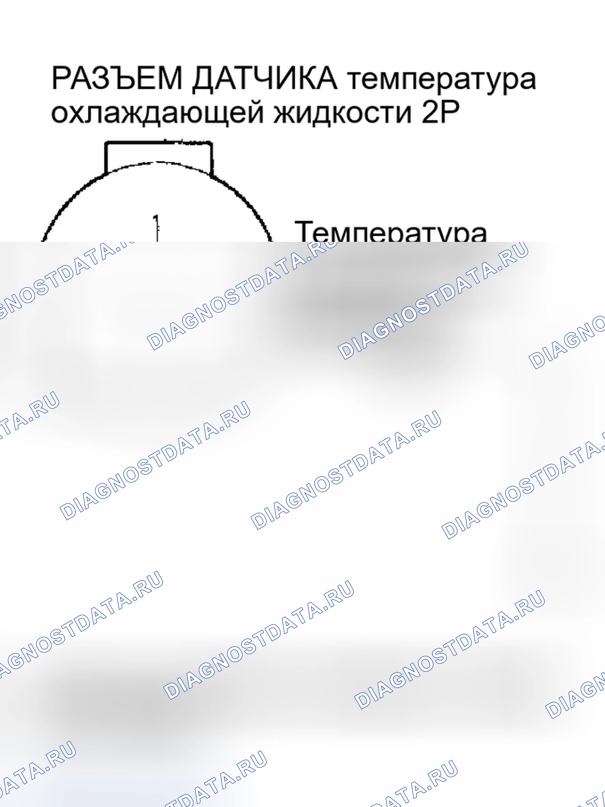 Рис. 167: расшифровка кода ошибки P0117 - ' 01 Модель: Низковольтная схема датчика температура охлаждающей жидкости. Honda Odyssey II