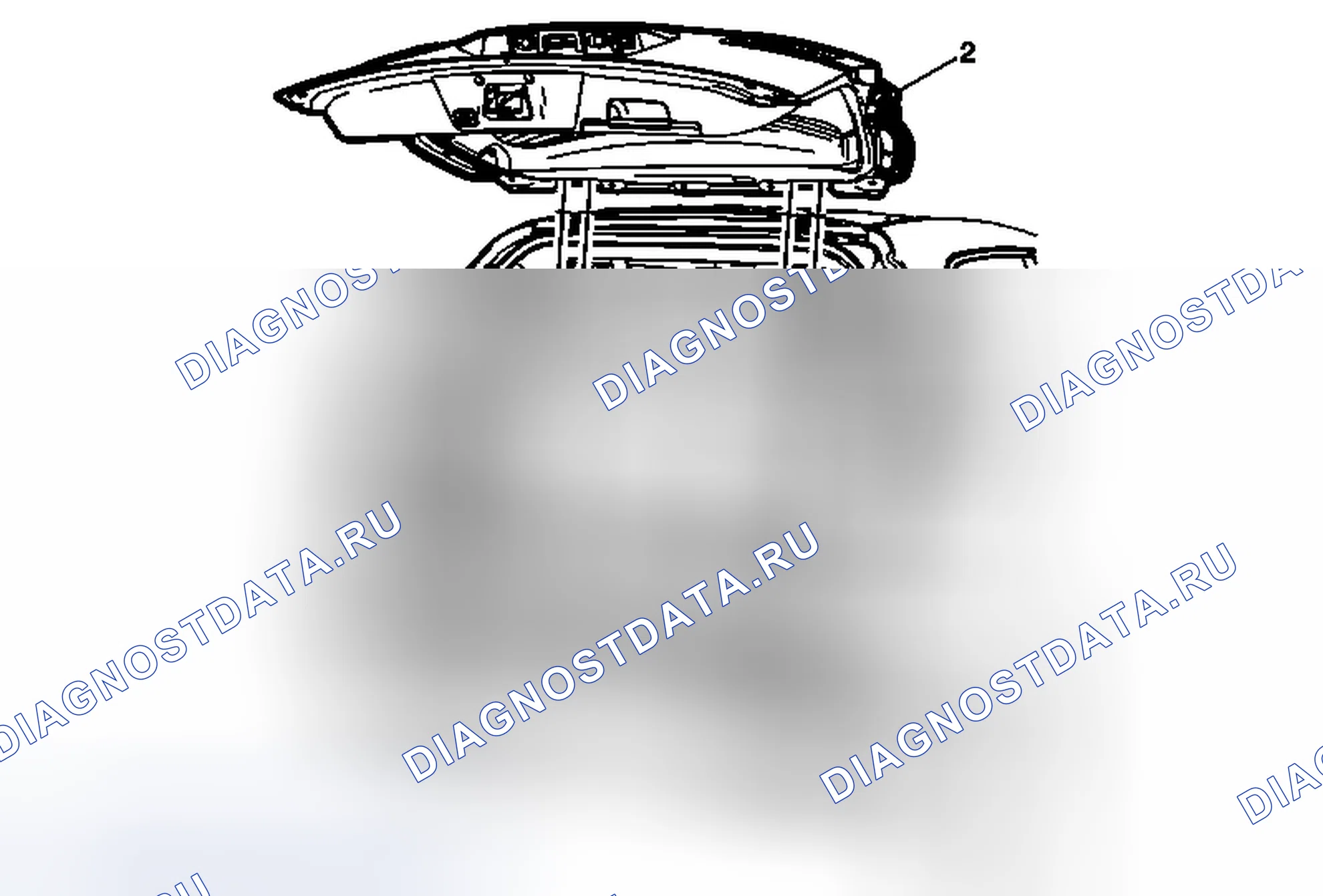 Рис. 161: Замена затвора (Acadia, Enclave, Traverse). GMC Acadia I рестайлинг