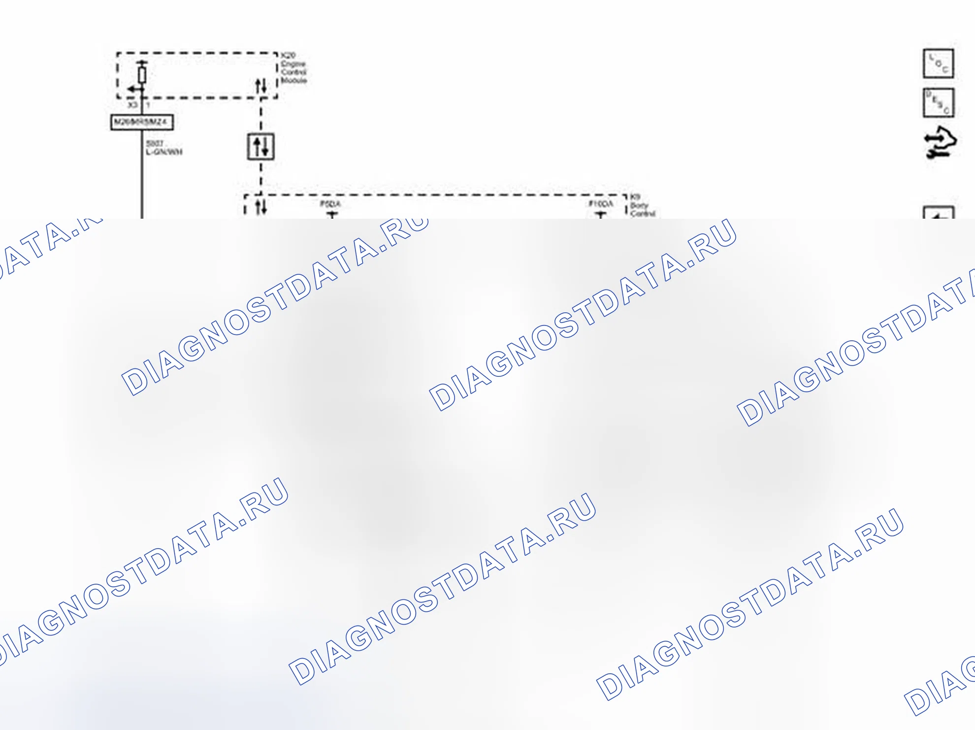 Рис. 7: Номерной знак и резервные лампы. Chevrolet Sonic I