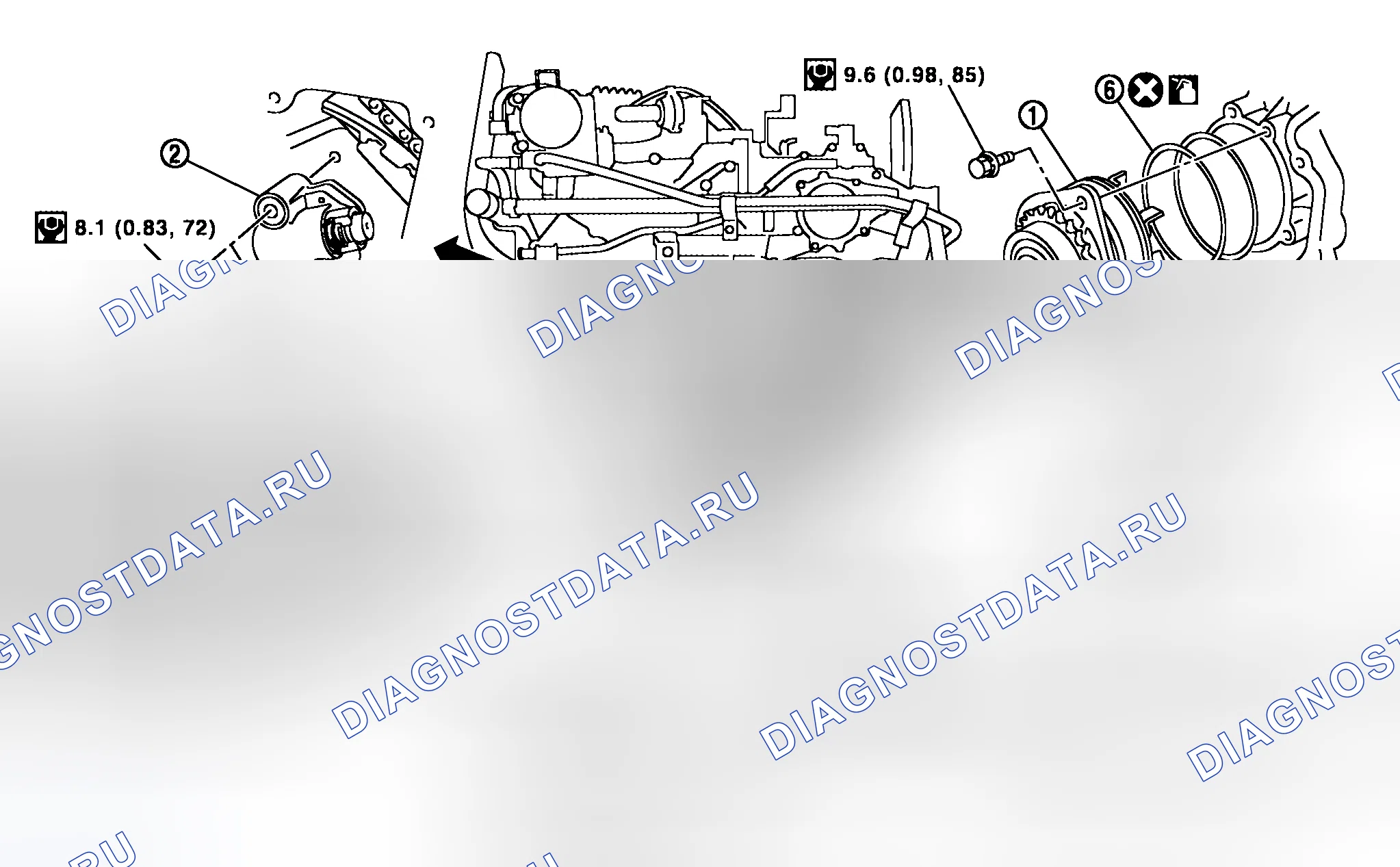 Рис. 12: Демонтаж и монтаж. Honda Lagreat I