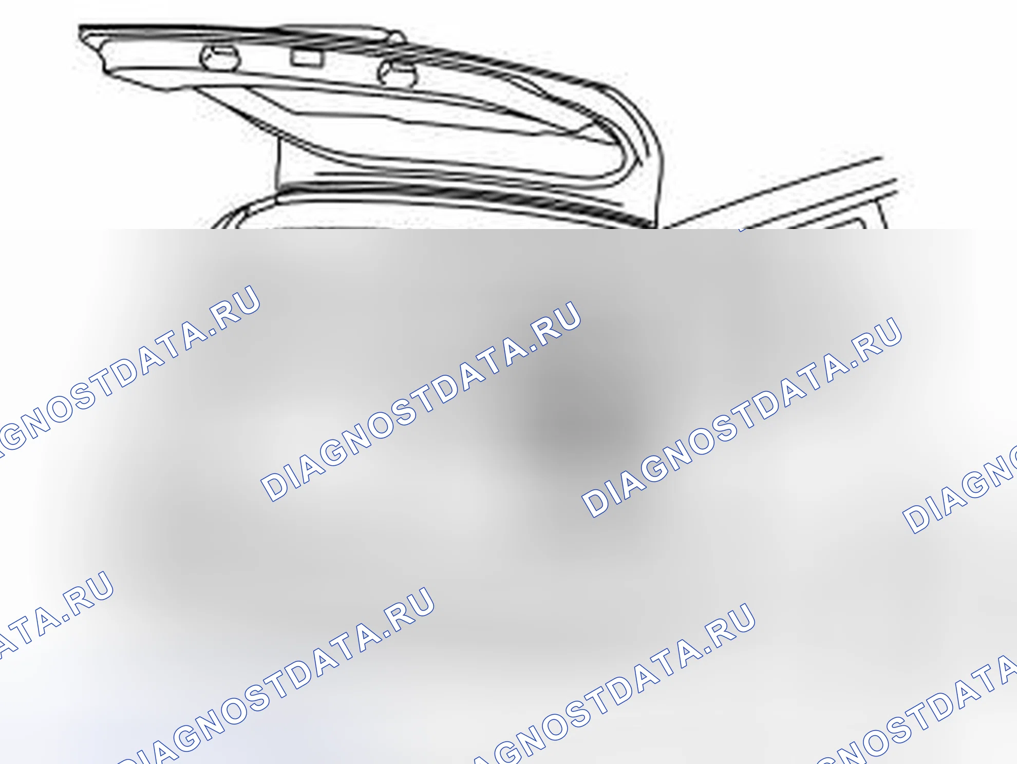 Рис. 420: Расположение холодильного шкафа в грузовом отсеке. Volvo XC70 I рестайлинг
