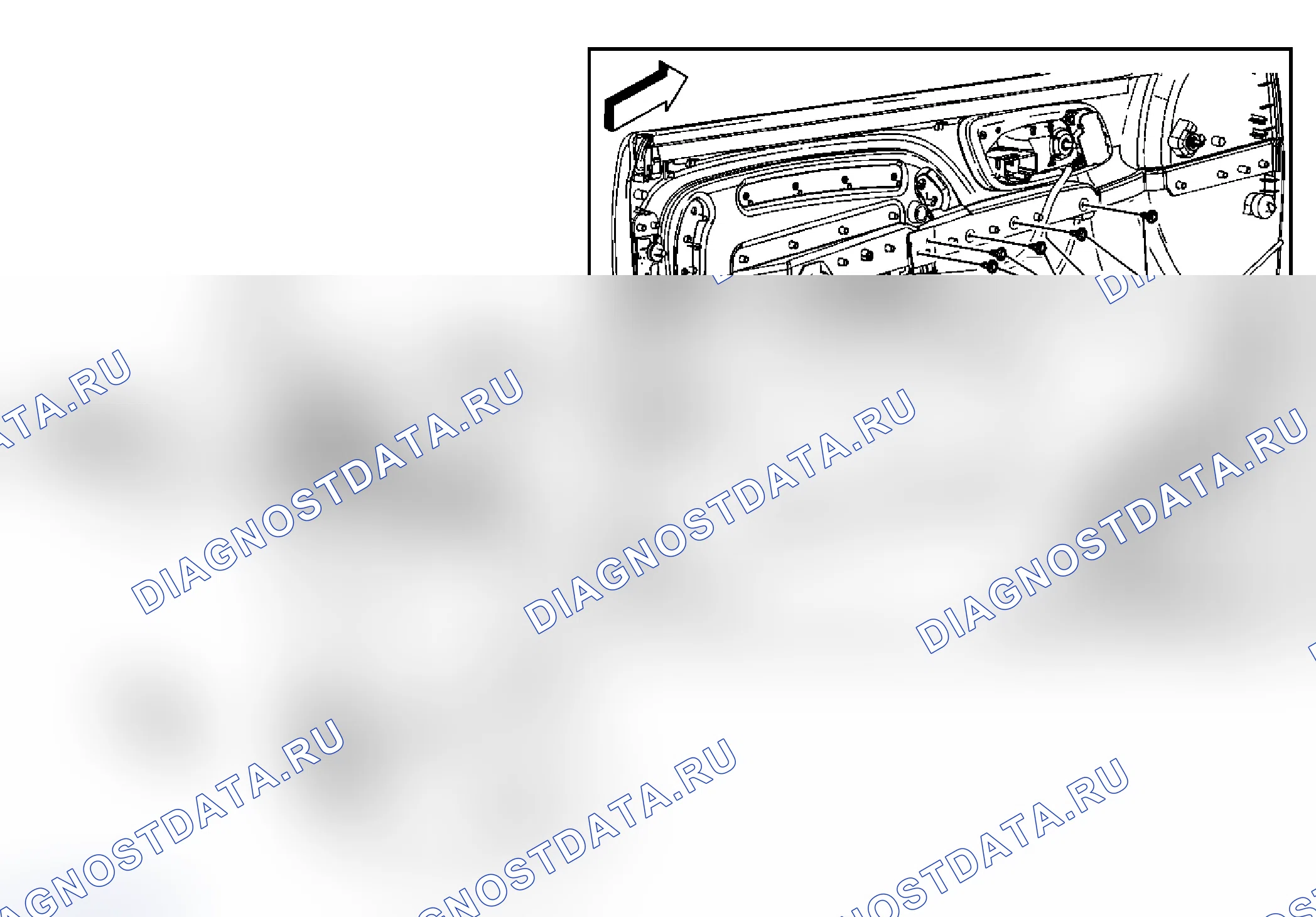 Рис. 78: Замена подлокотника. Chevrolet Tahoe III