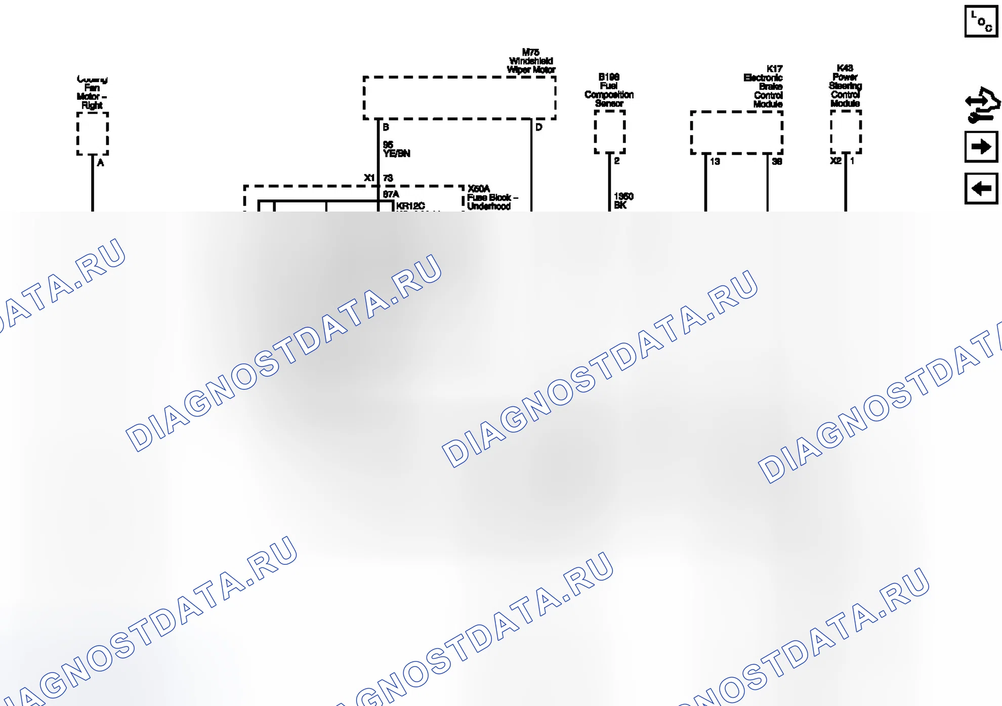 Рис. 40: G106, G109, G110 и G111. Buick LaCrosse II