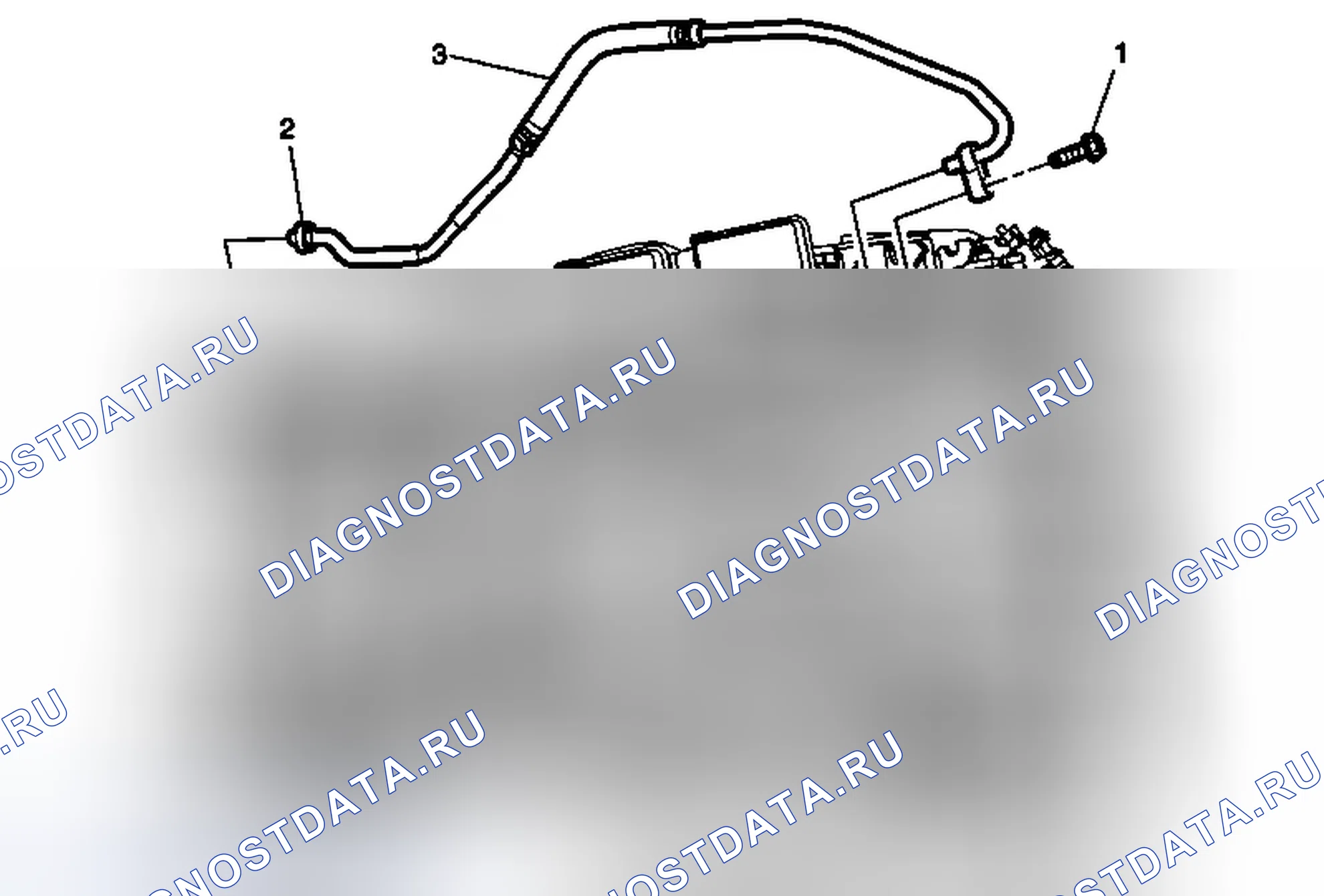 Рис. 43: Замена выходной трубы охладителя трансмиссионной жидкости. Chevrolet Volt I