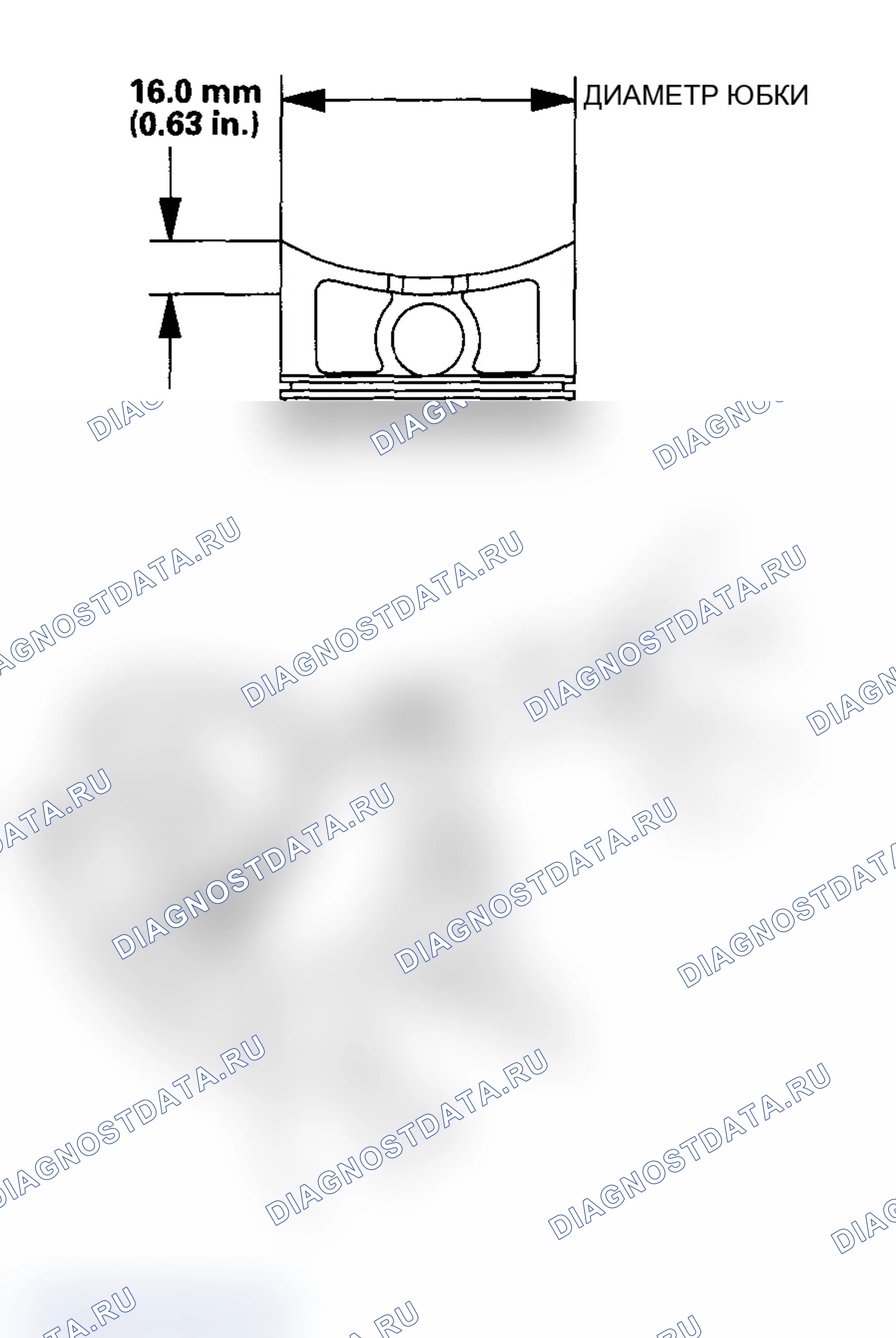 Рис. 251: Проверка блока и поршня. Acura MDX I