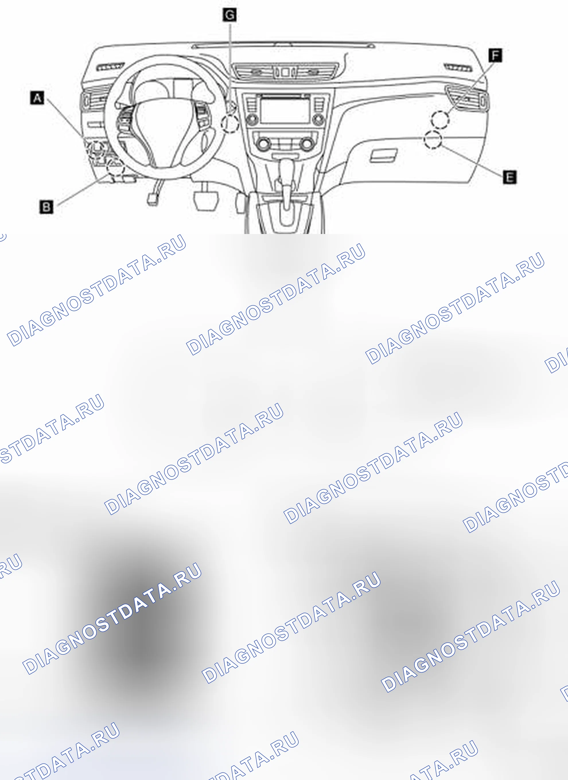 Рис. 18: ПАССАЖИРСКИЙ САЛОН. Nissan Rogue II