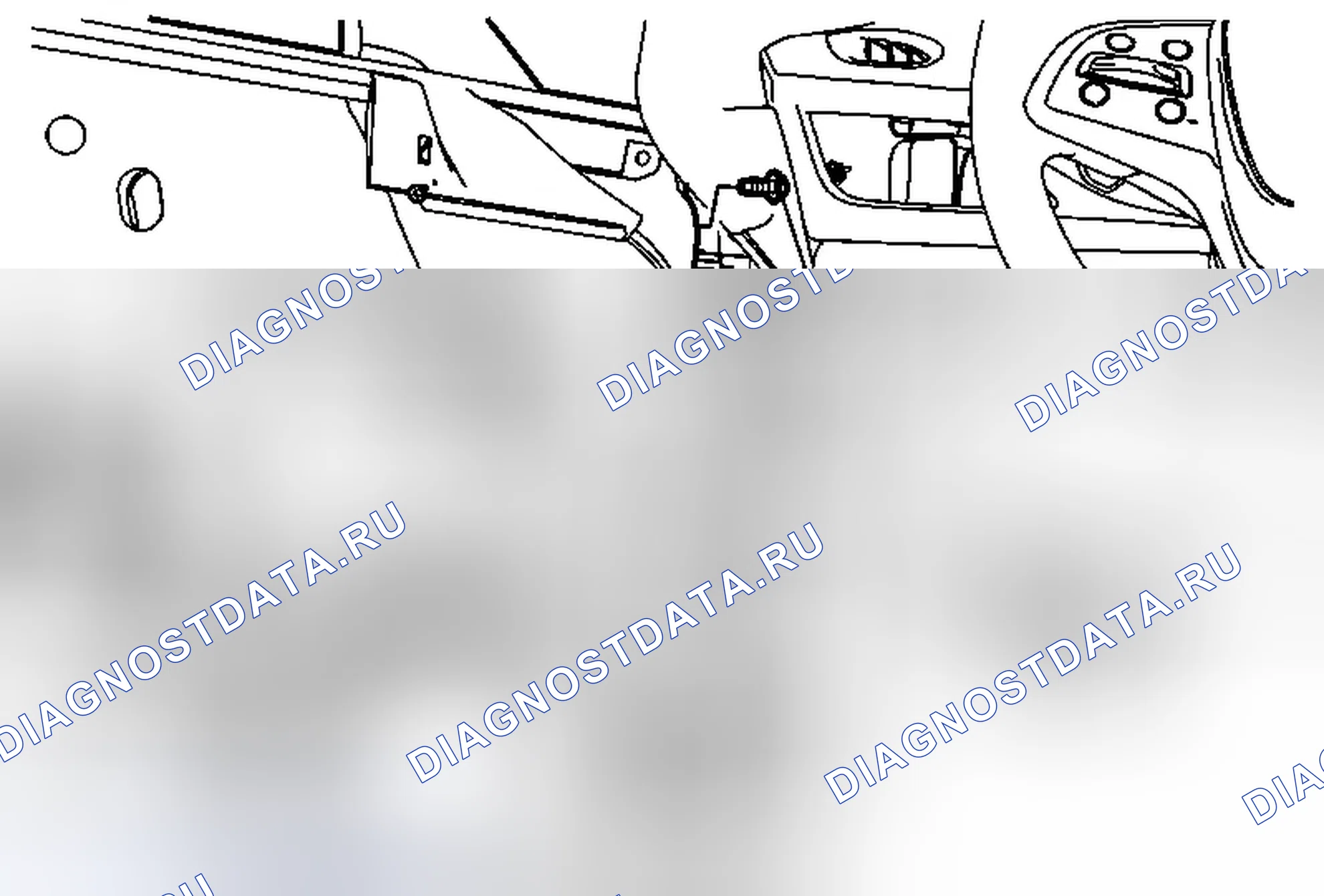 Рис. 21: Замена передней боковой двери. Cadillac ELR I