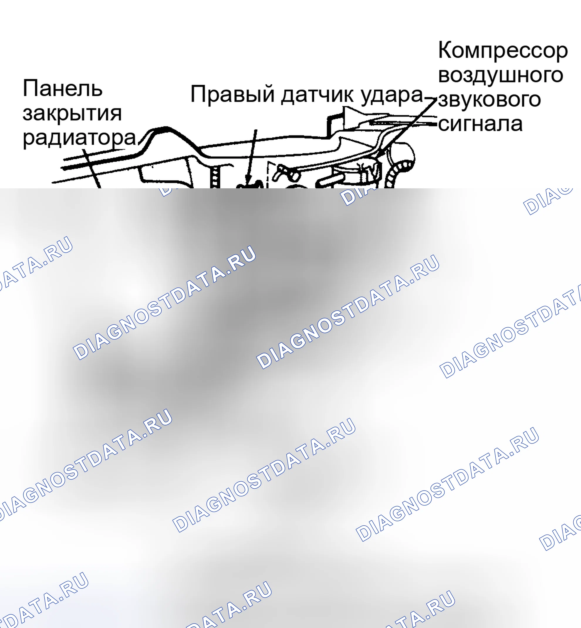 Рис. 38: ДАТЧИКИ УДАРА. Mercedes-Benz G-класс W463