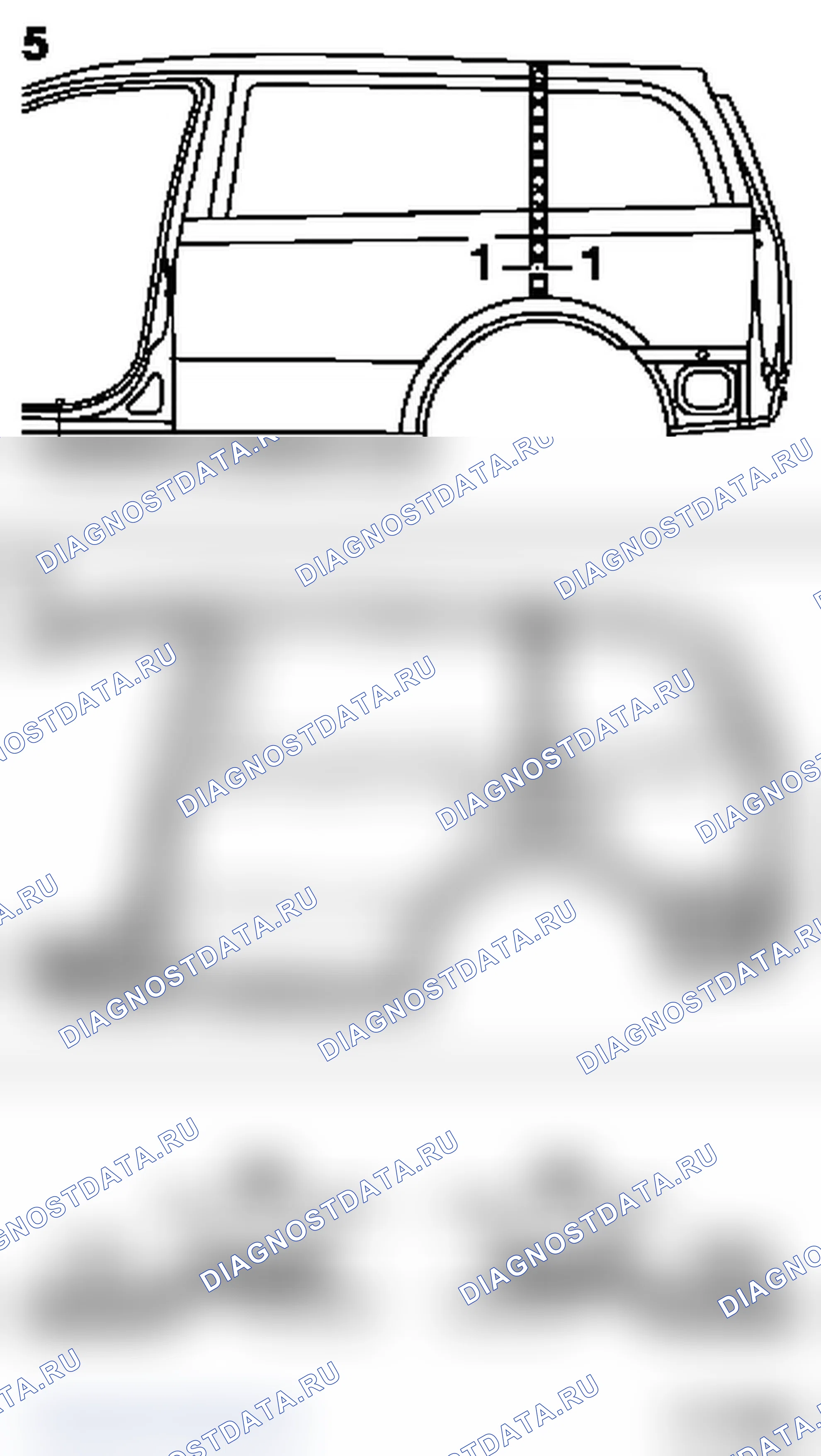 Частичная замена боковой панели (модели F08, F35, F70). Opel Astra G