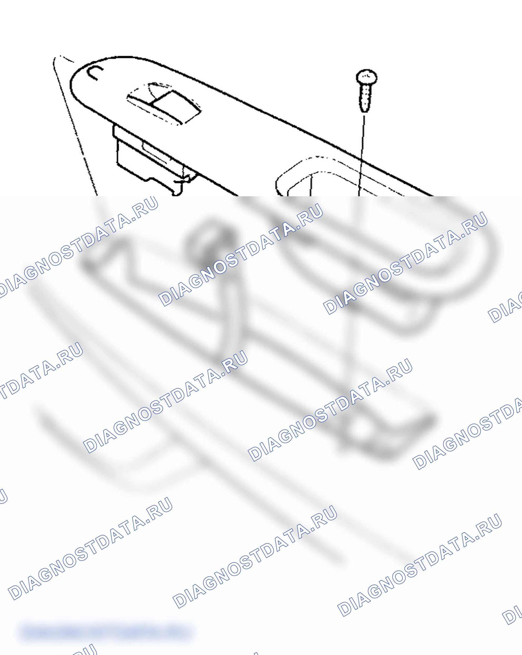 Рис. 43: Замена оконного переключателя пассажира. Honda Odyssey II