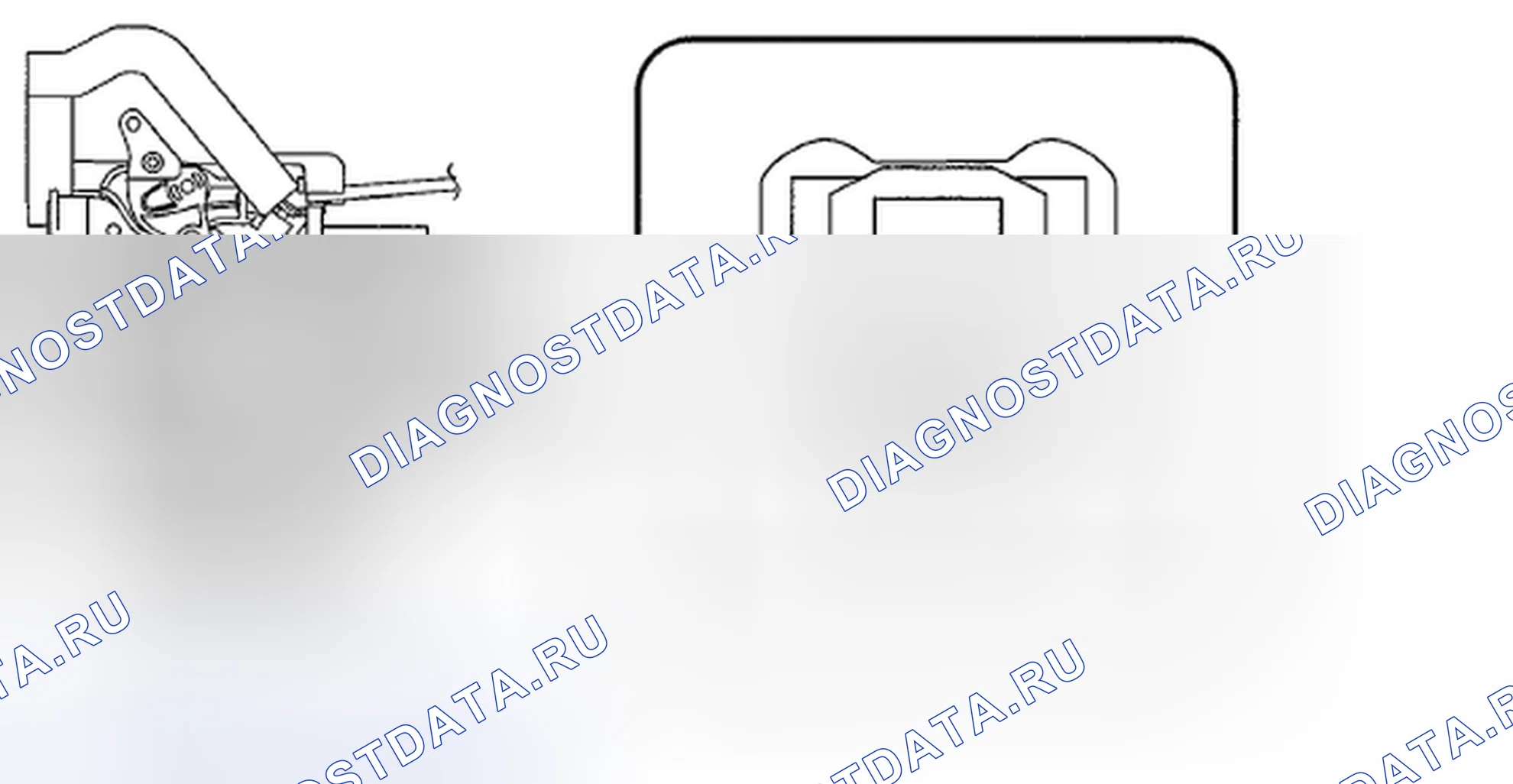 Рис. 127: ПРИВОД ЗАМКА ЗАДНЕЙ ДВЕРИ. Subaru Legacy BM/BR рестайлинг