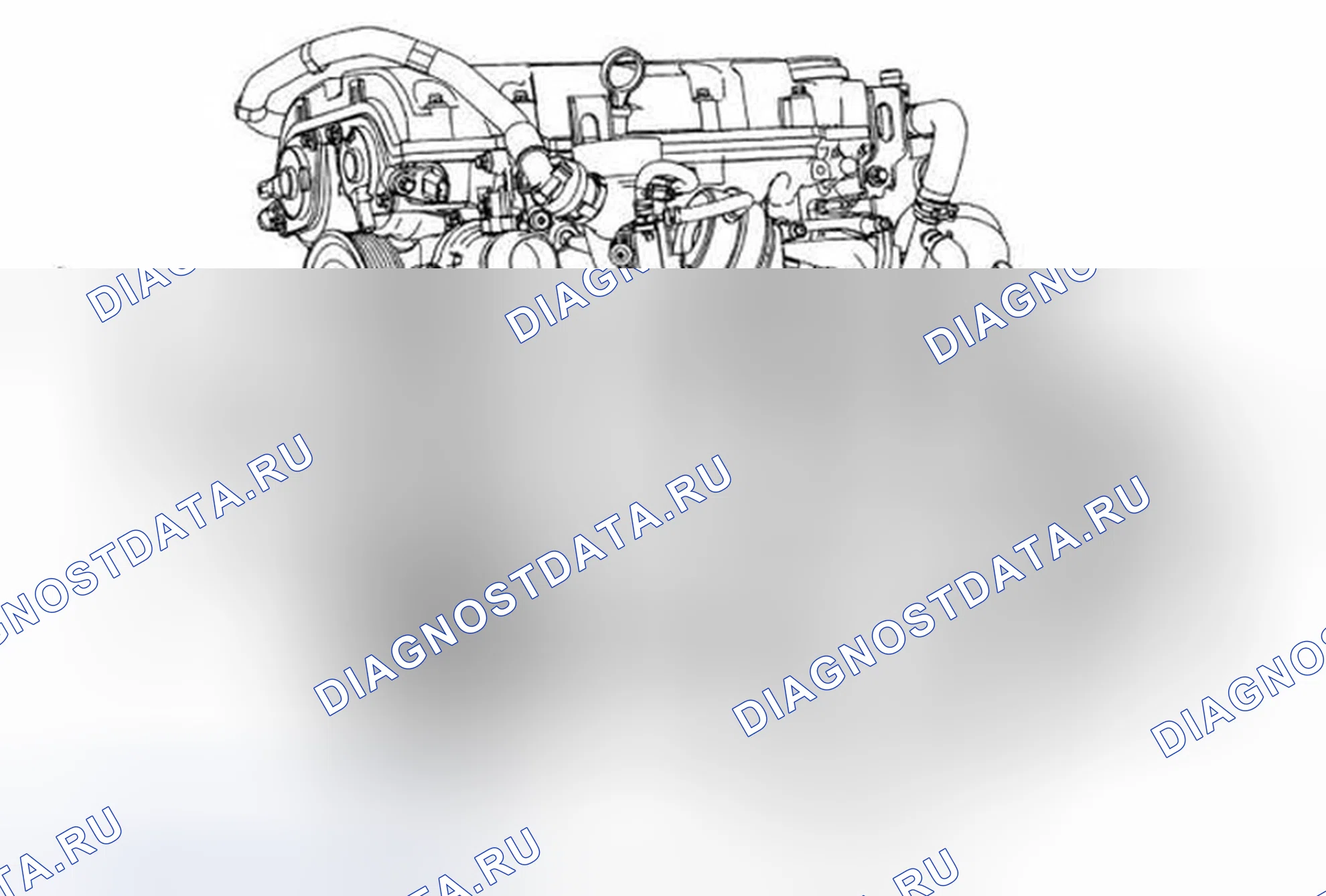 Рис. 6: Замена выходного шланга охладителя моторного масла (LUV). Chevrolet Sonic I
