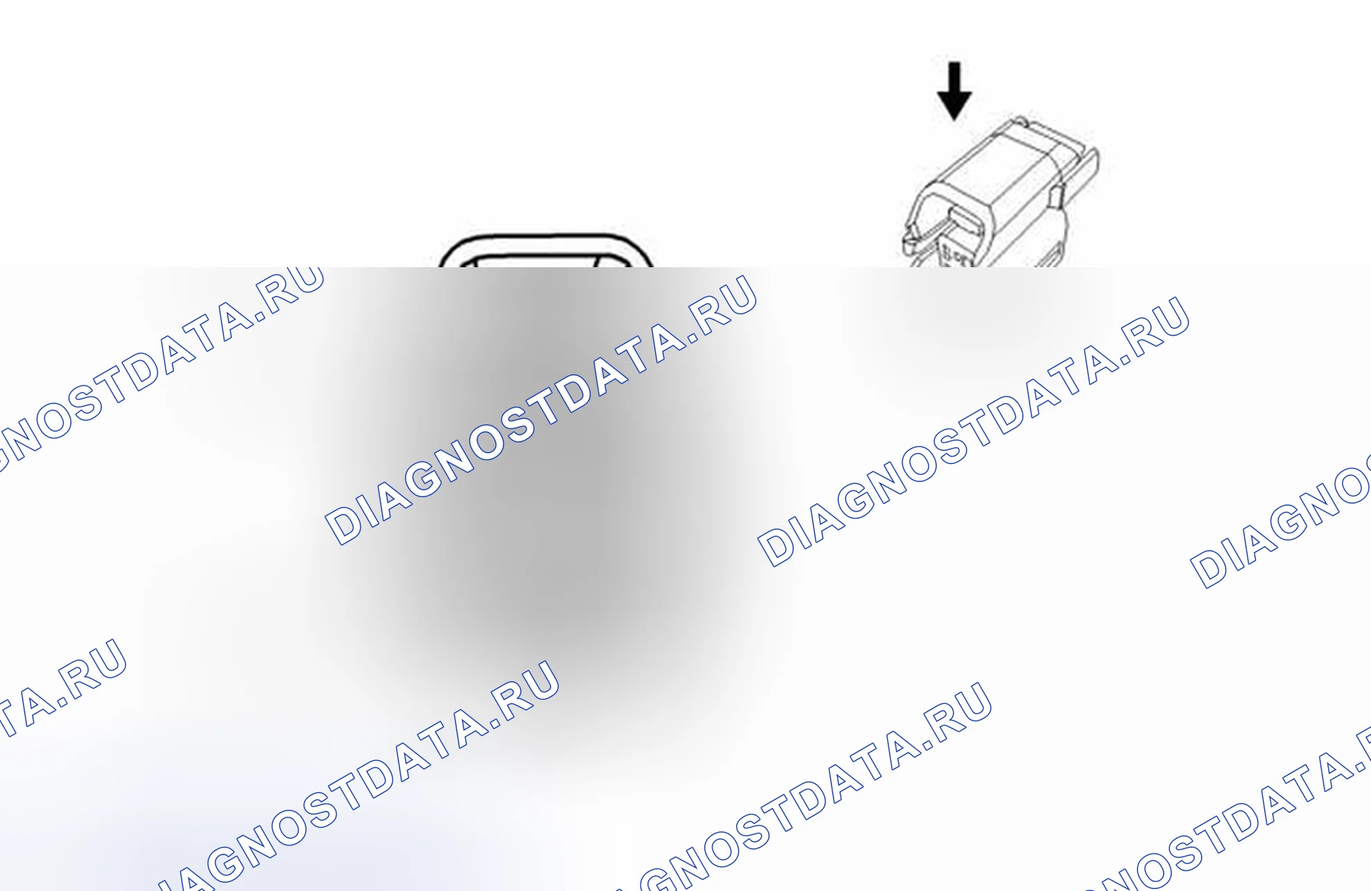 Рис. 279: динамик P19AA - вид с торца правого разъема сабвуфера. Chevrolet Cruze I рестайлинг