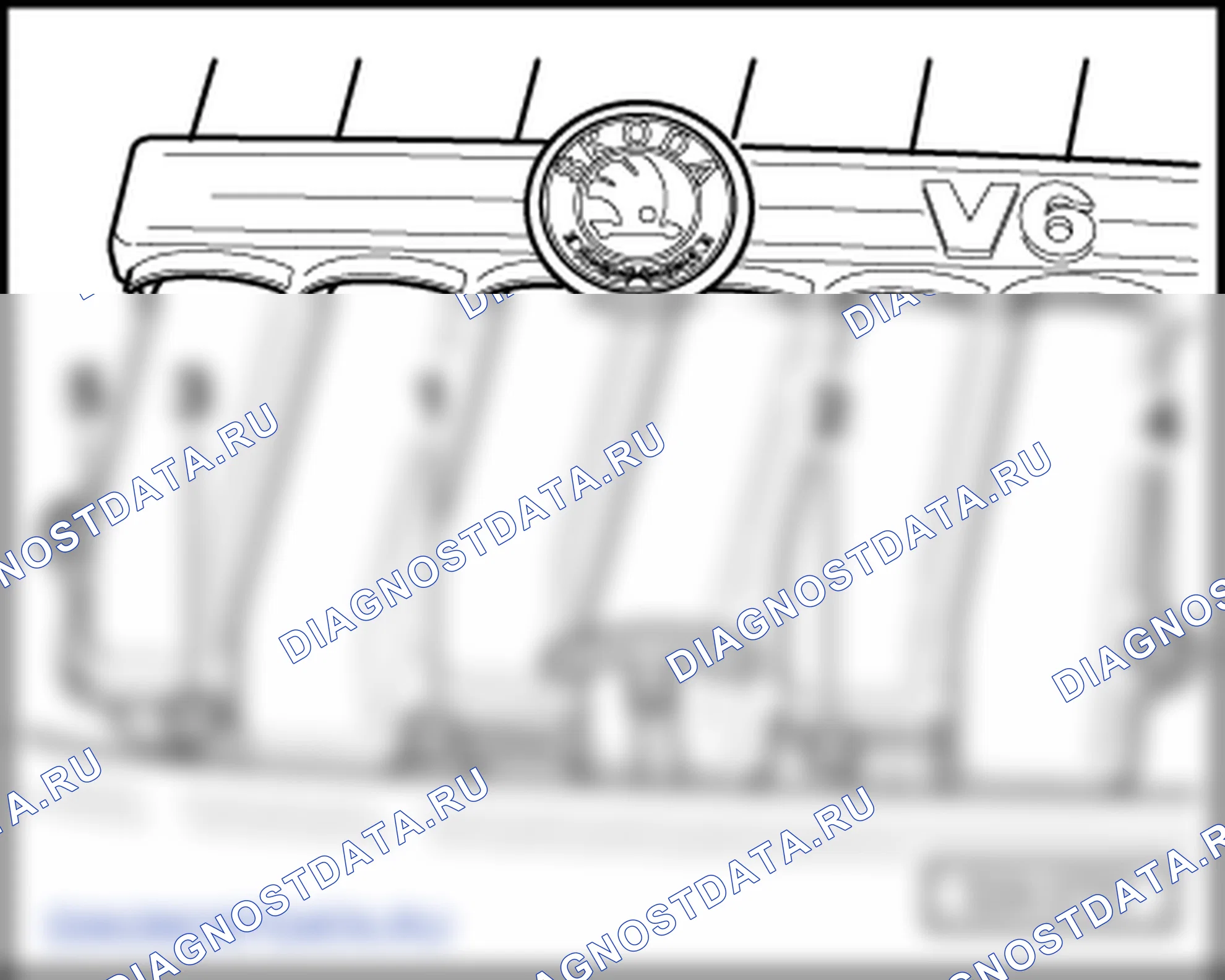 Впускной газопровод и распределитель топлива (3,6/191 кВт FSI). Skoda Superb Ii