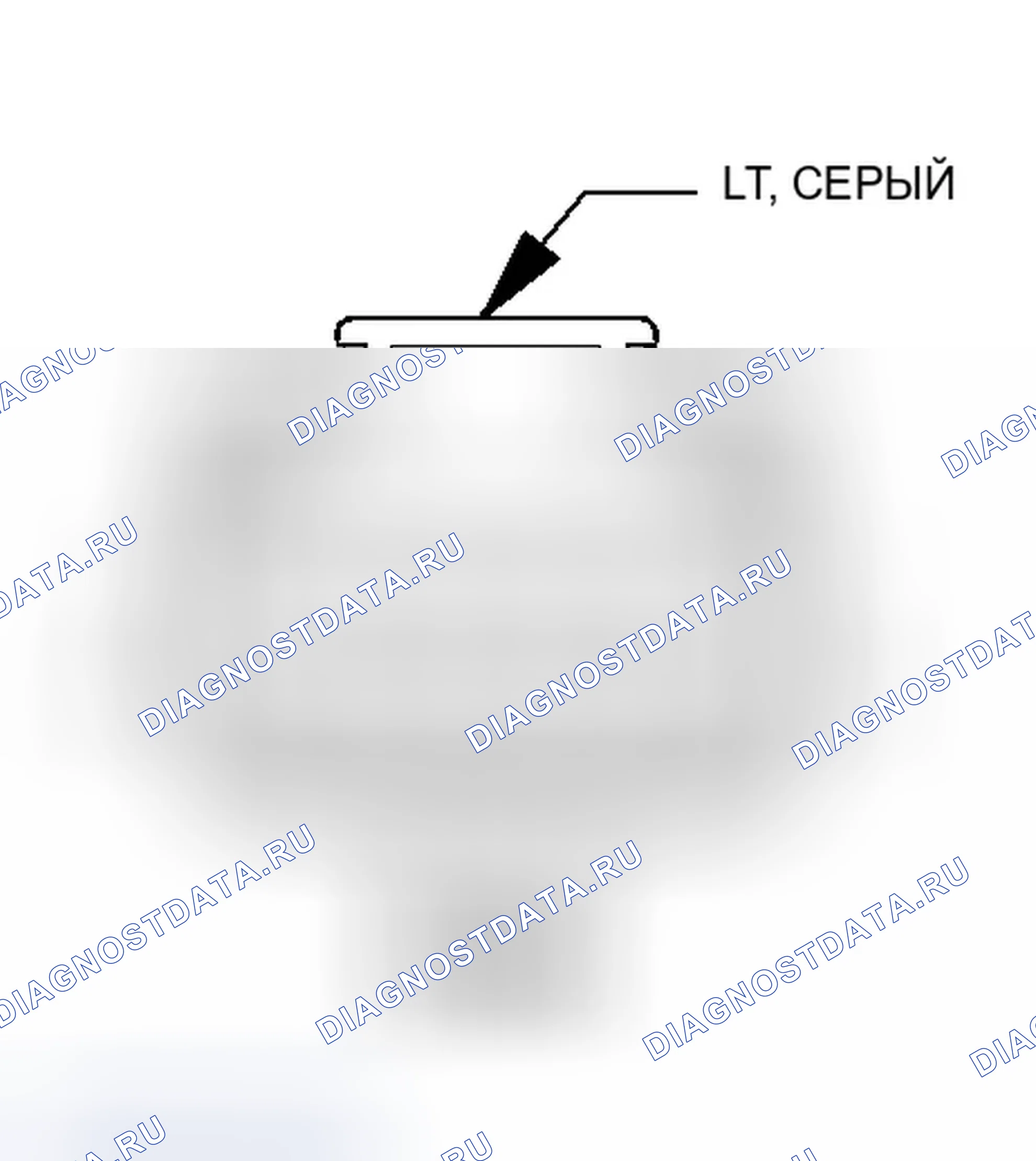 Рис. 20: Вид с торца разъема встроенного (со стороны силового агрегата) (C104). Chrysler Pacifica CS