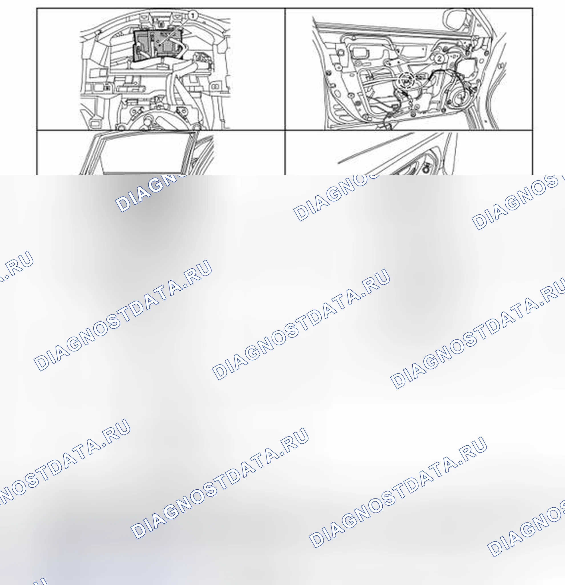 Рис. 55: Расположение компонентов. Nissan Altima L33