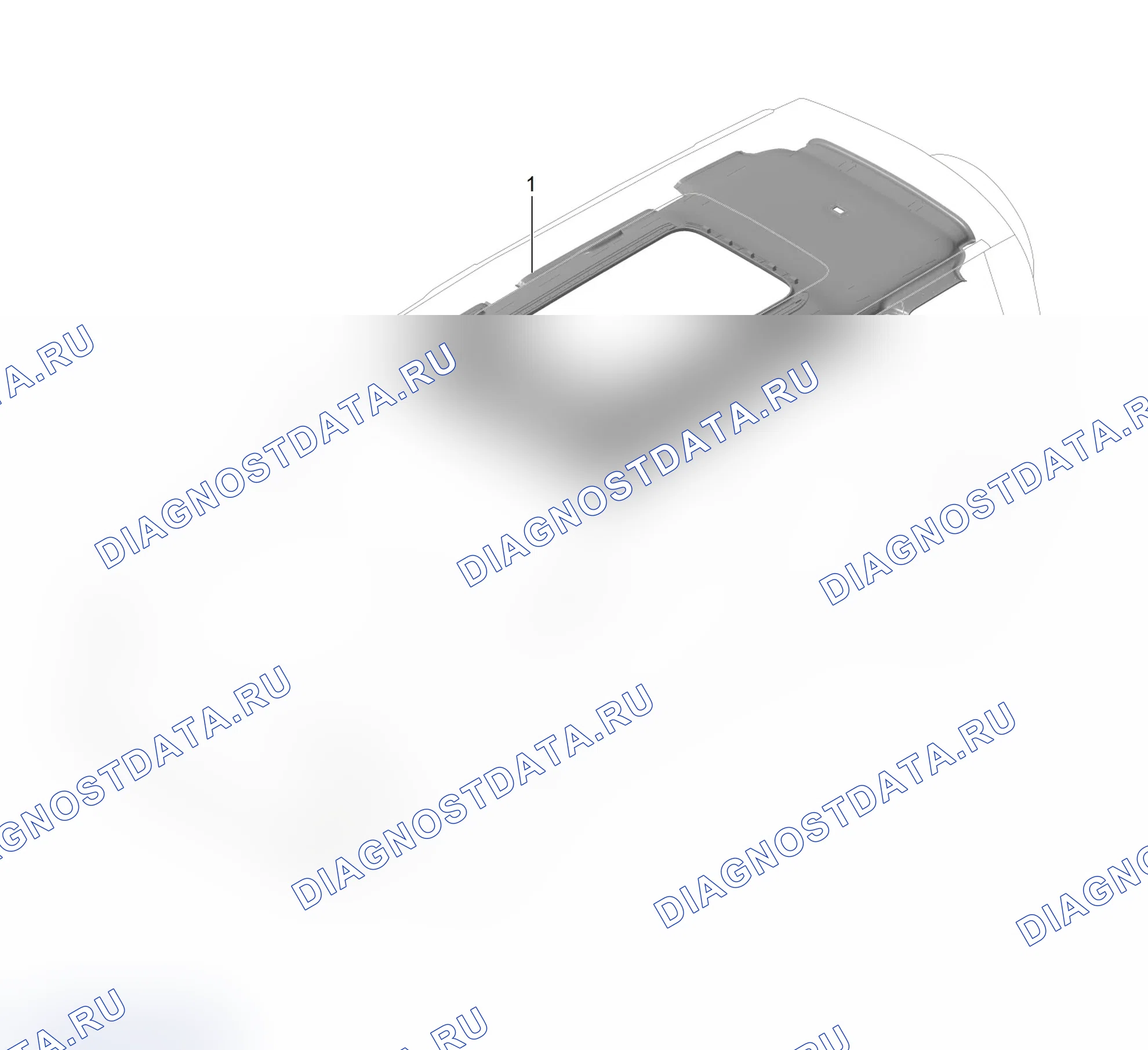 Схема расположения верхней крышки Внутренней панелей — Haval Raptor. Haval Raptor I
