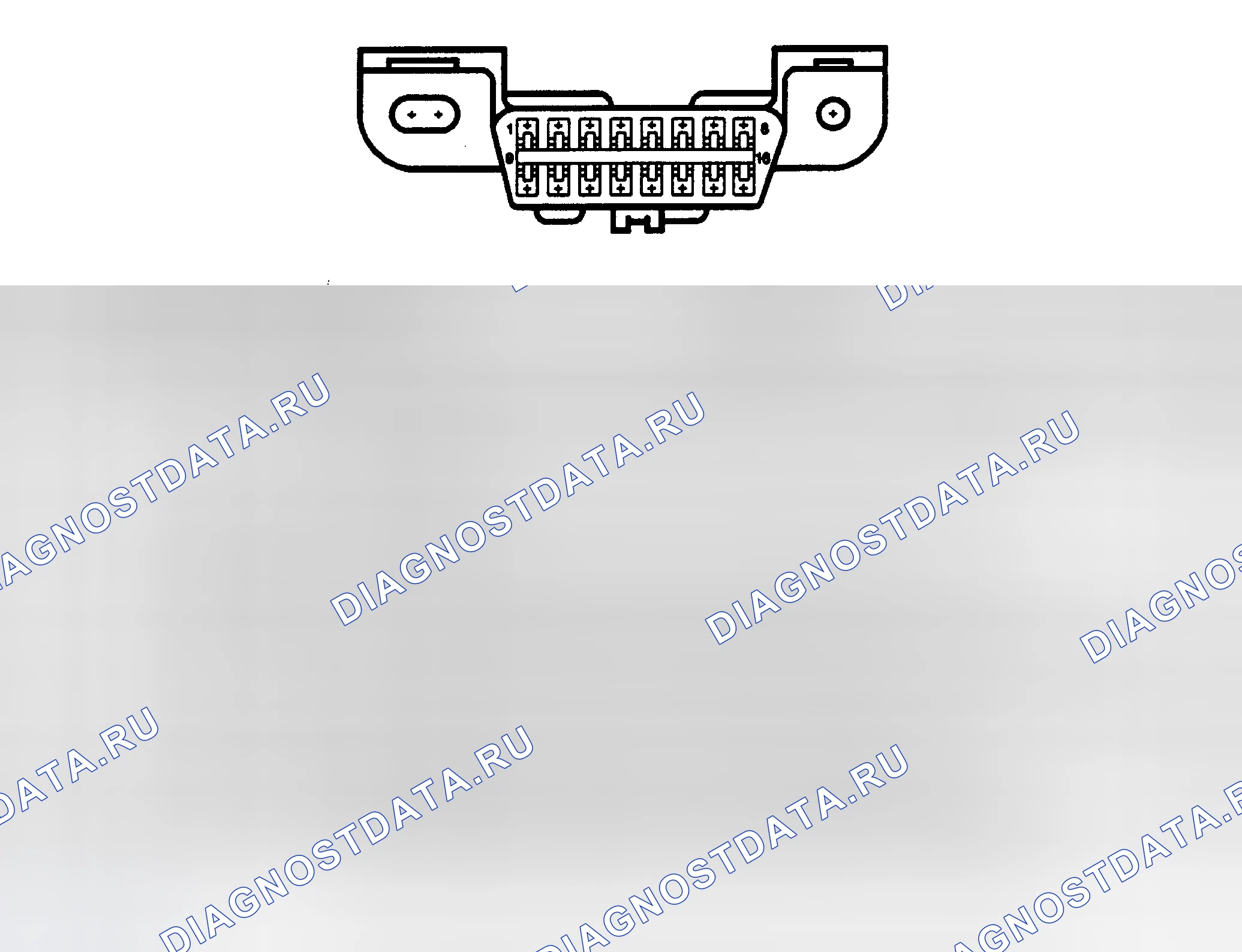 Рис. 26: РАЗЪЕМ КАНАЛА ПЕРЕДАЧИ ДАННЫХ. Oldsmobile Eighty-Eight X