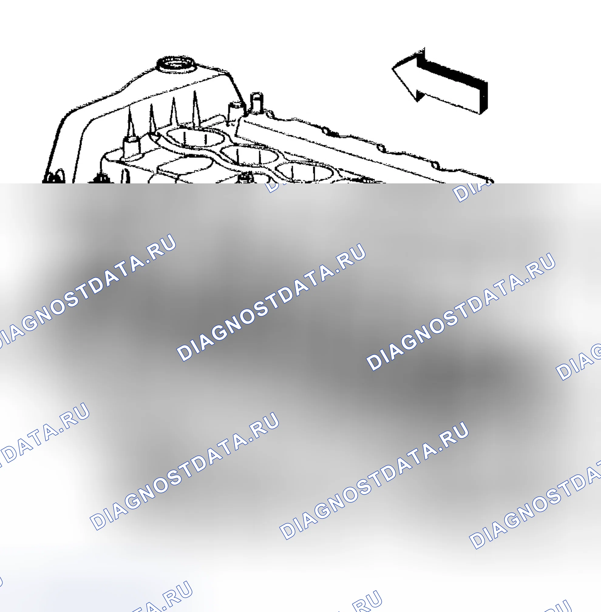 Рис. 1119: Установка крышки распределительного вала. Chevrolet TrailBlazer I