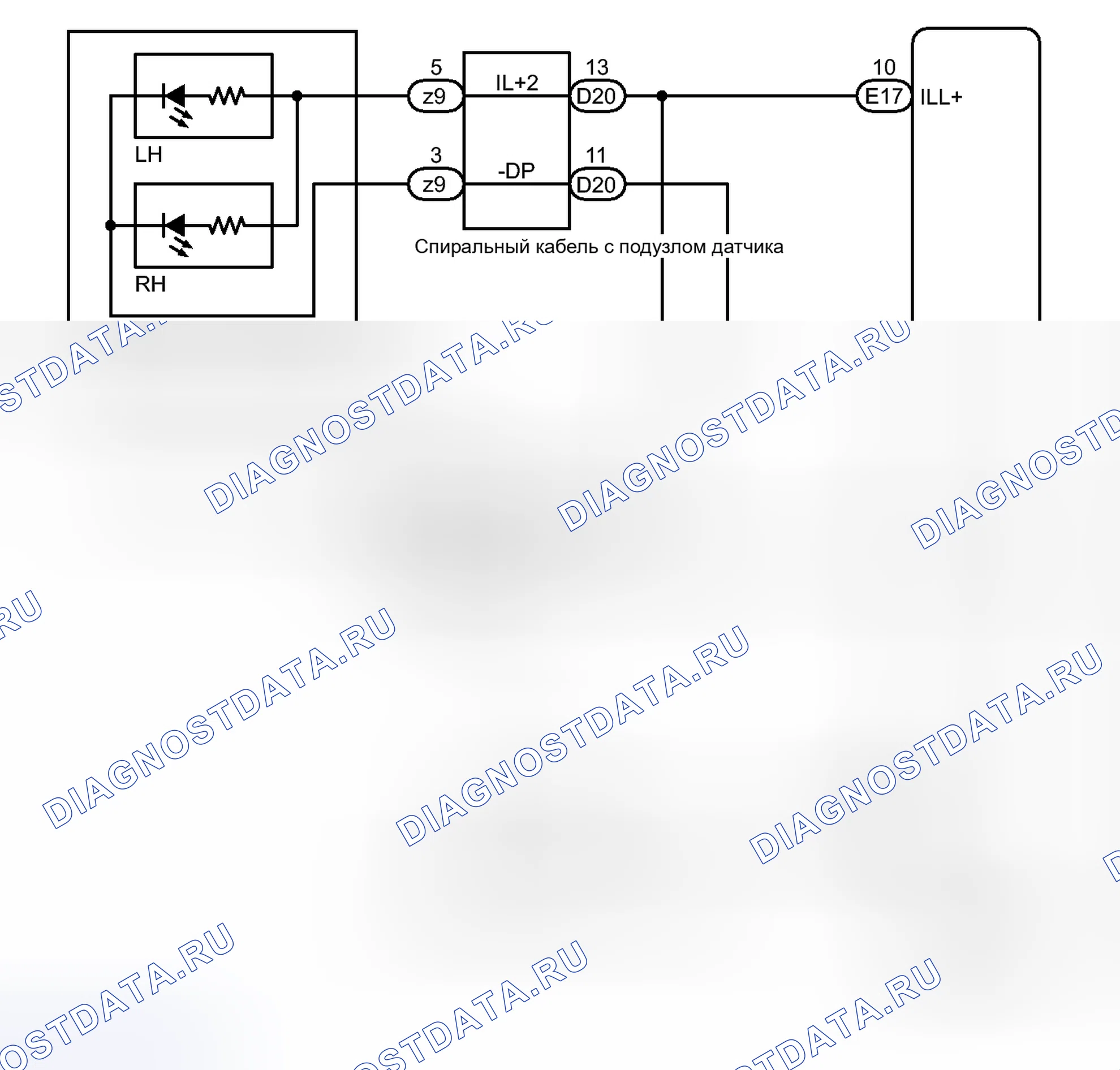 Рис. 277: электросхема. Toyota Avalon XX40