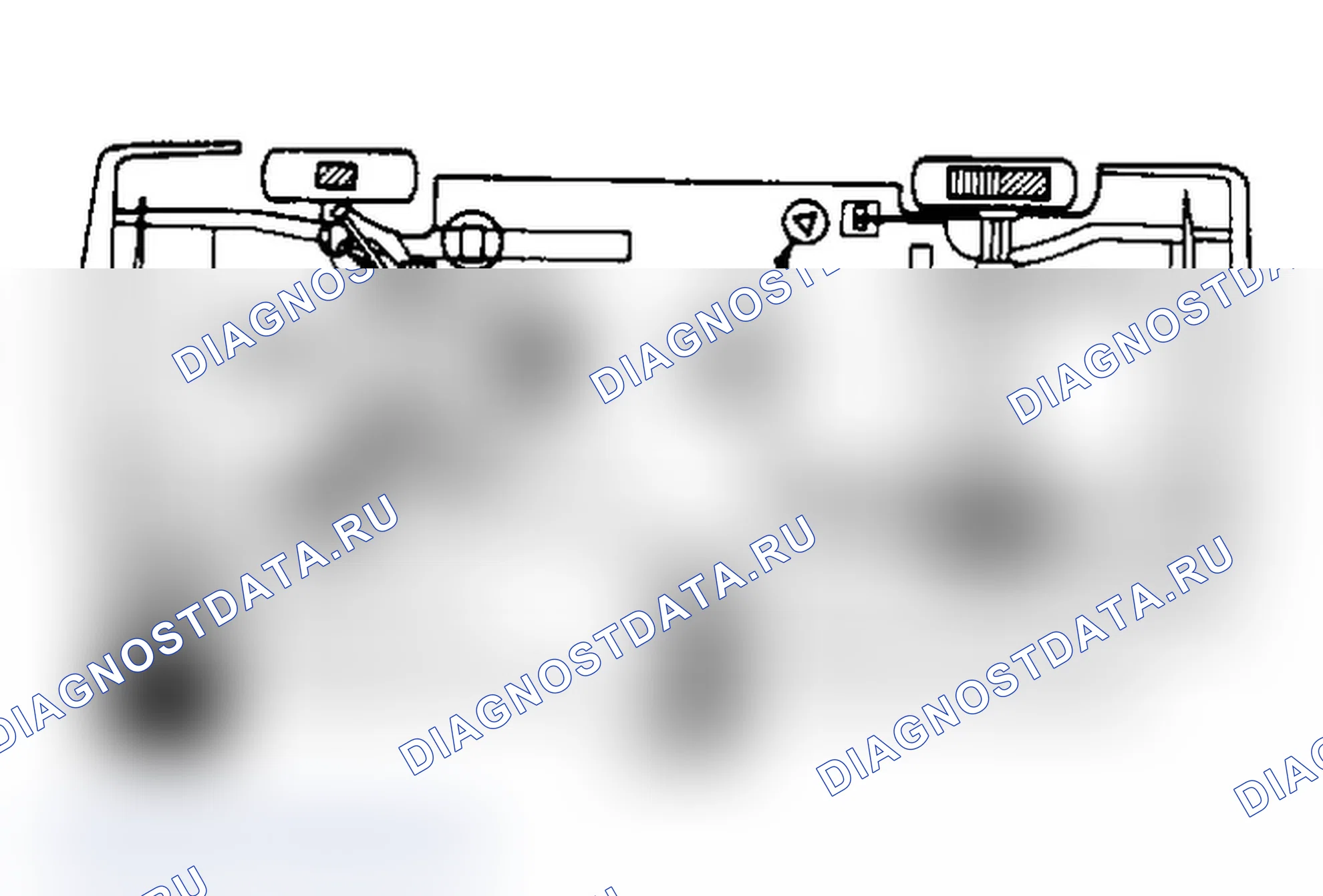 Рис. 3: Подъемные точки (Acclaim, Dynasty, Fifth Avenue, Imperial, LeBaron Sedan, New Yorker и Spirit) Предоставлено Chrysler Motors.. Dodge Dynasty I