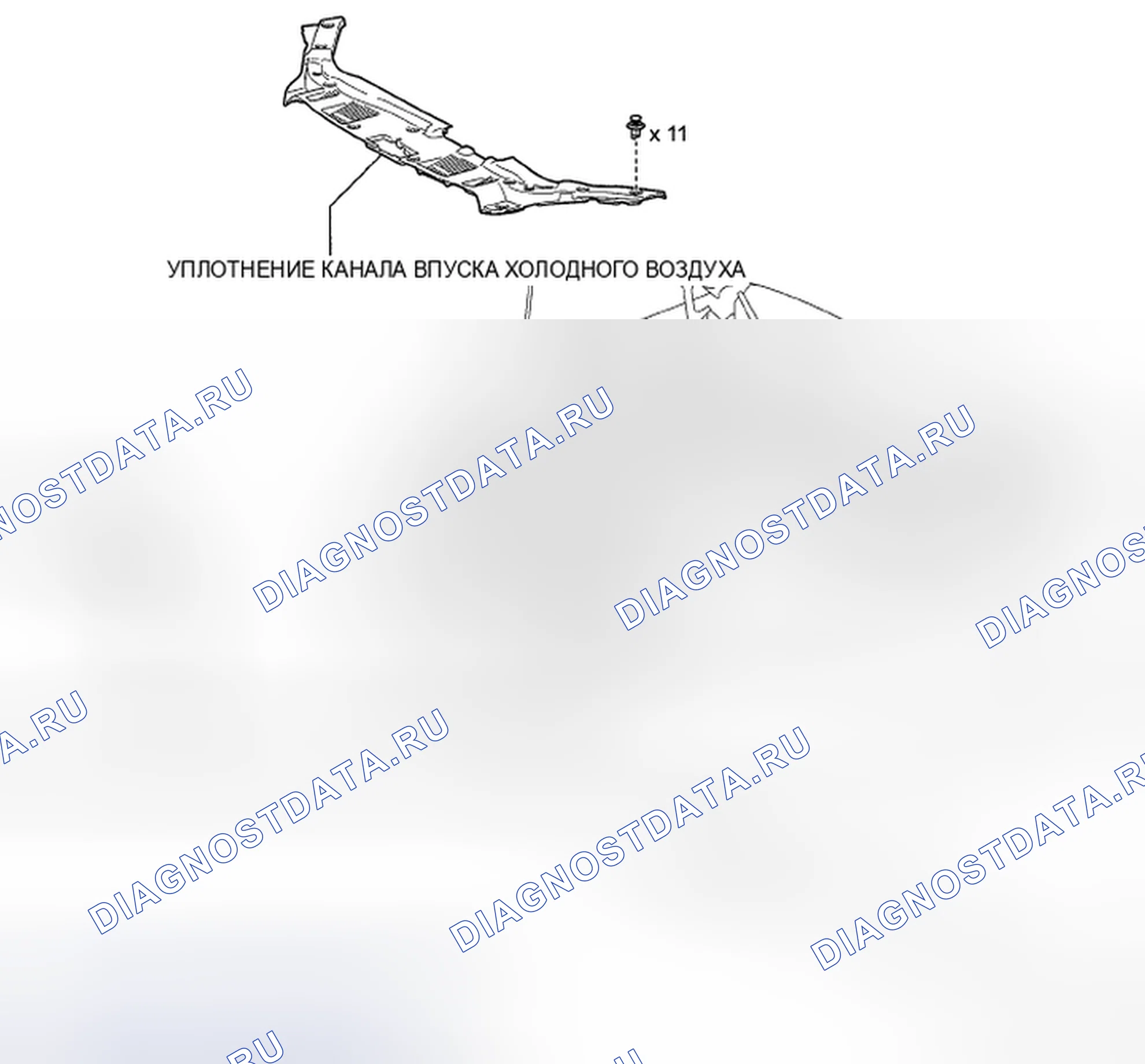 Рис. 23: Идентификация компонентов низкочастотного звукового сигнала. Toyota Highlander II