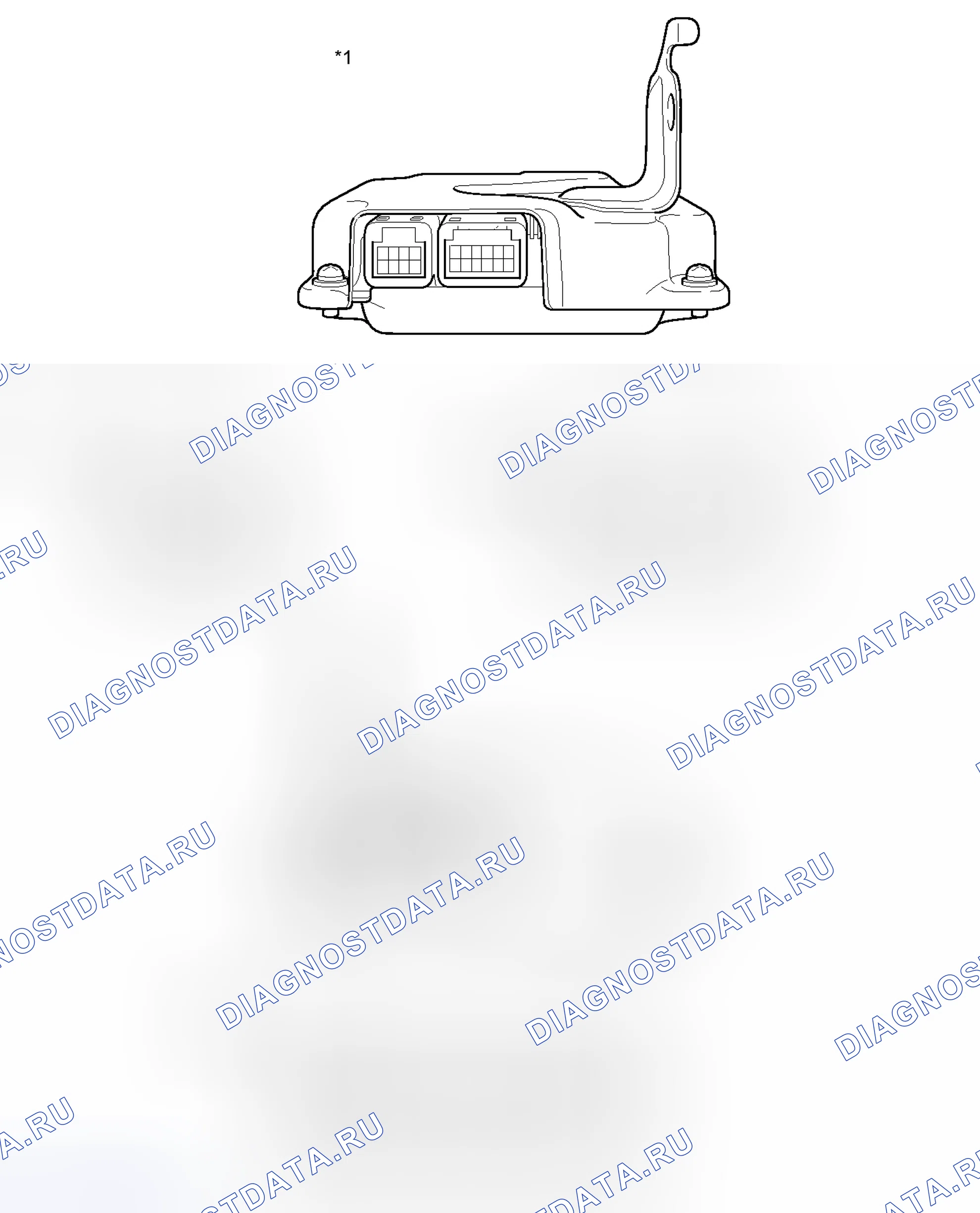 Рис. 342: ТЕРМИНАЛЫ блока управления (ЭБУ) [08 / 2012 -]. Honda Accord VII рестайлинг