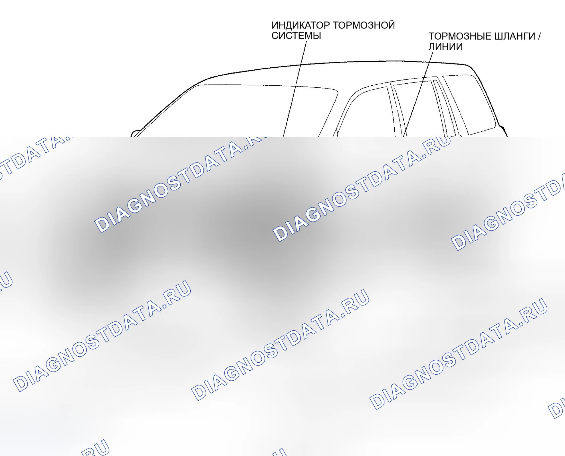 Рис. 1: ОПИСАНИЕ механической и гидравлической части тормозного систем. Honda Pilot I