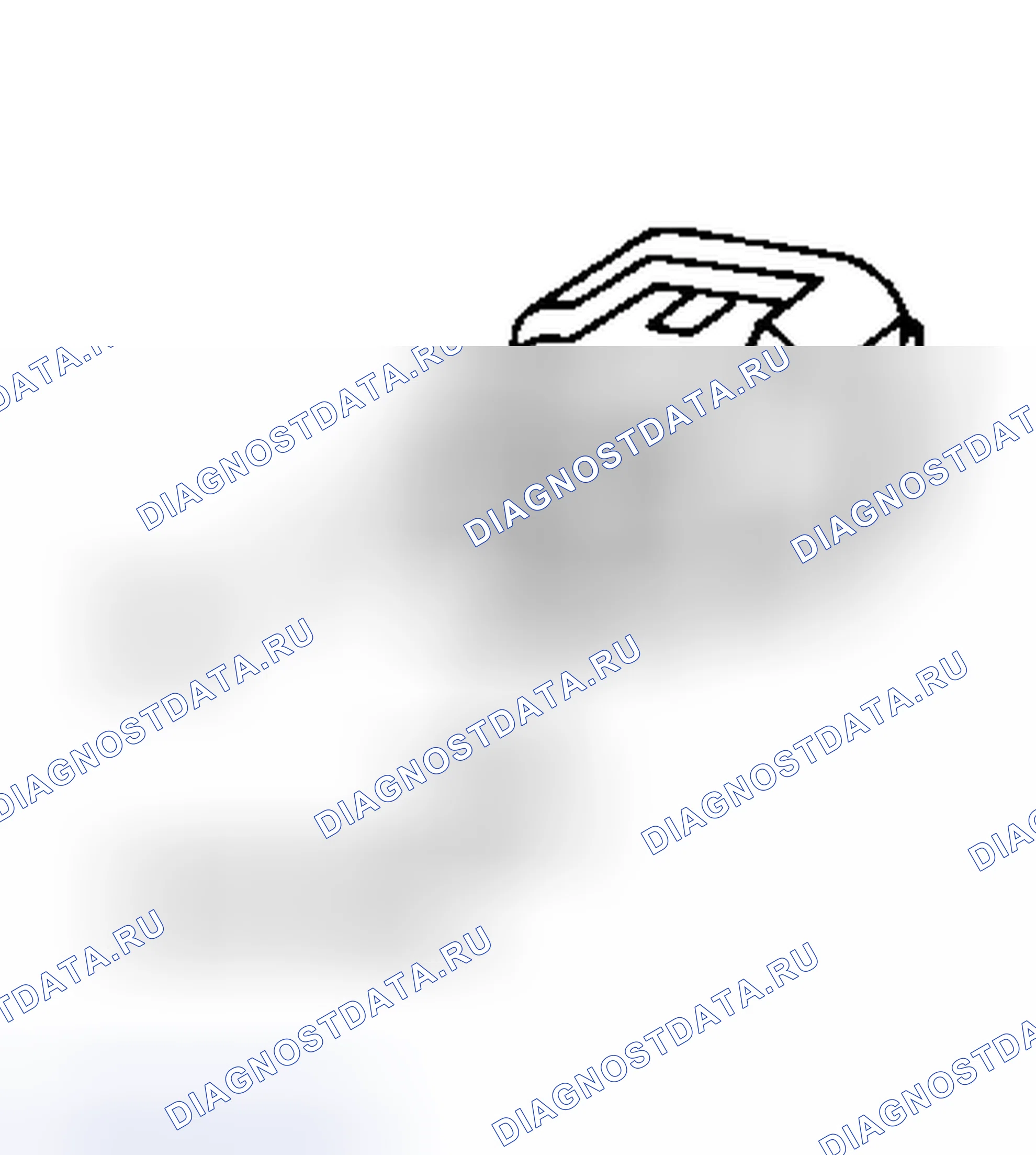 Рис. 11: Идентификатор клеммы разъема резистора / конденсатора. Hyundai Santa Cruz I