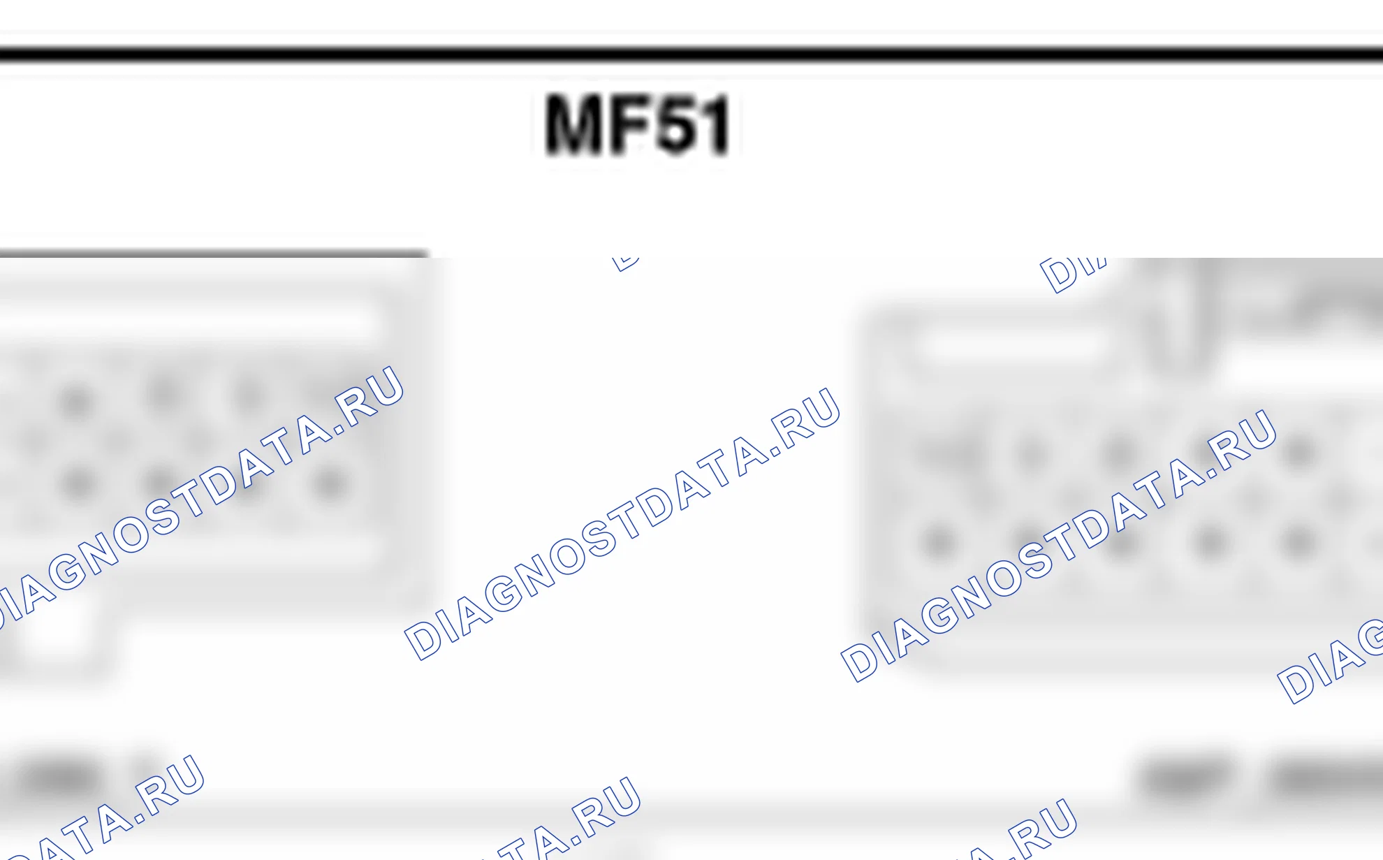 Распиновка разъёма MF51 — harness connectors. Hyundai Santa Fe CM